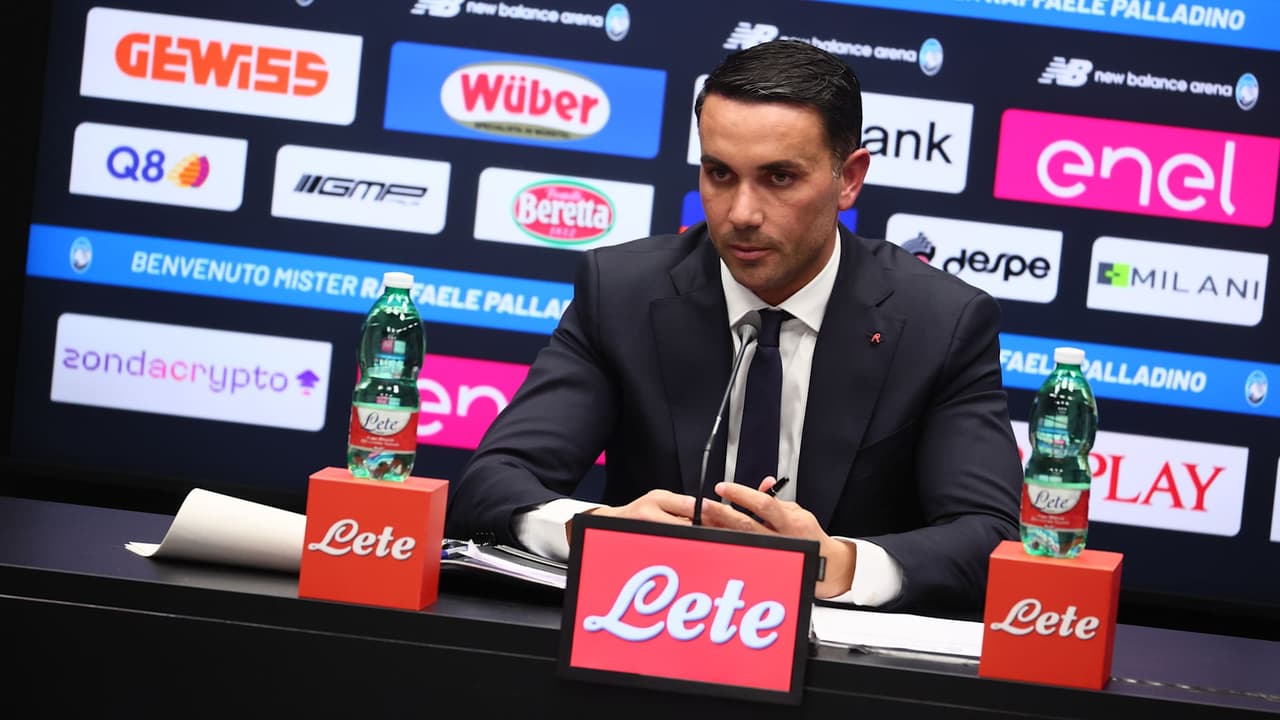 La conferenza stampa di presentazione del tecnico Raffaele Palladino