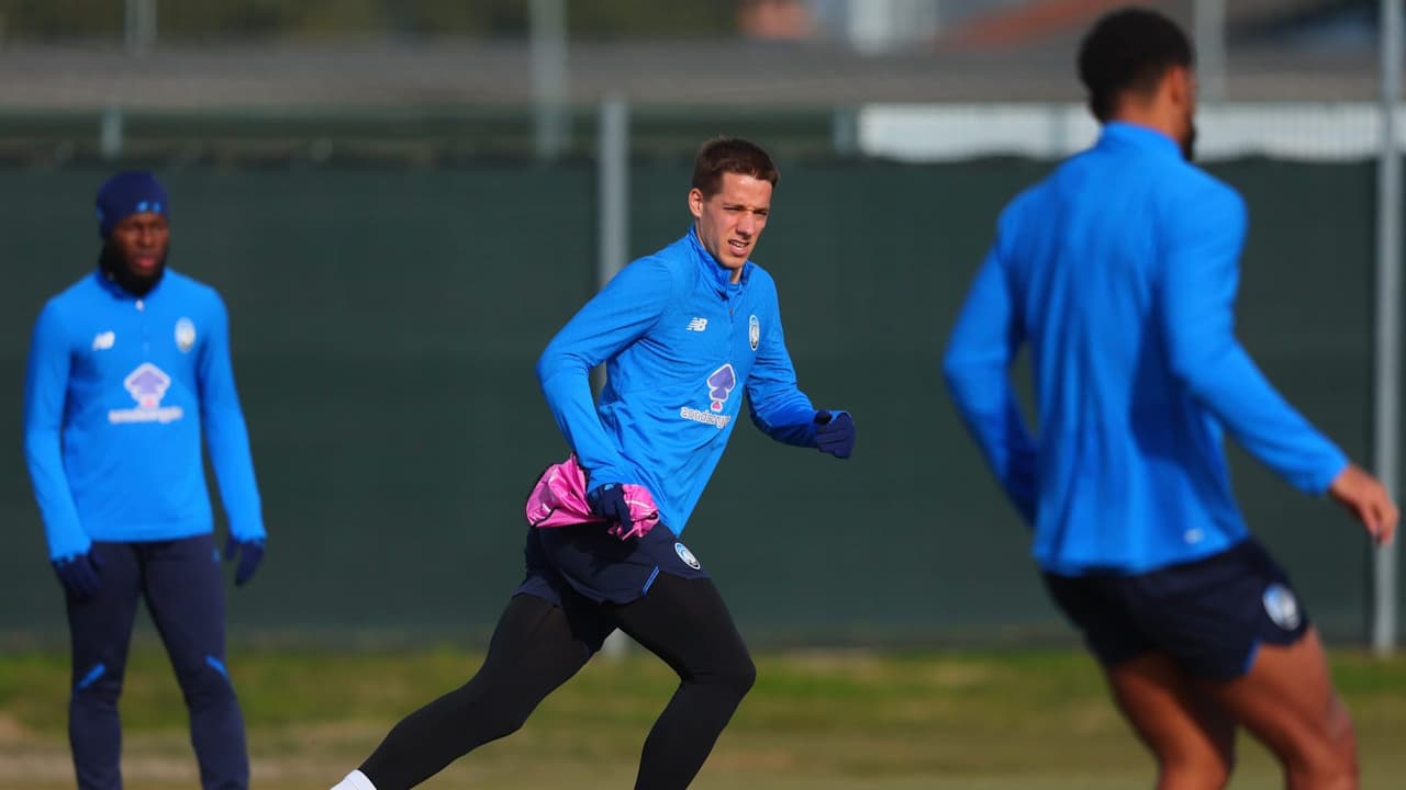 Allenamento in tarda mattinata al Centro Bortolotti