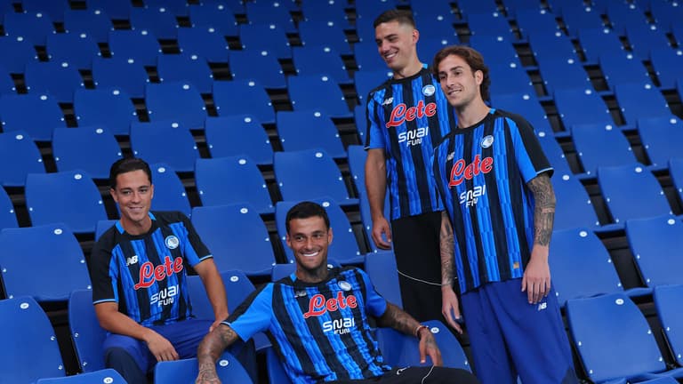 Backstage kit-shooting 2026-2027-Giacomo Raspadori-Gianluca Scamacca-Nikola Kristovic-Lorenzo Bernasconi-2