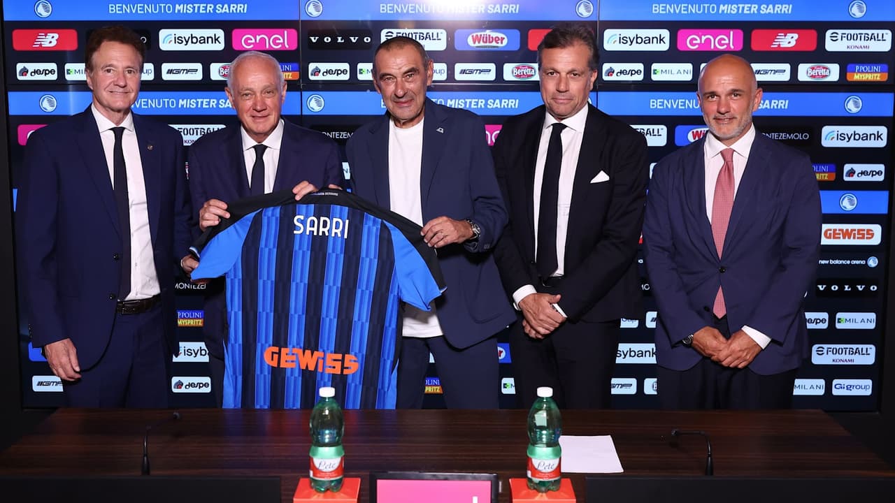 Sarri: "L'Atalanta è una famiglia, sono qui per fare un percorso importante"