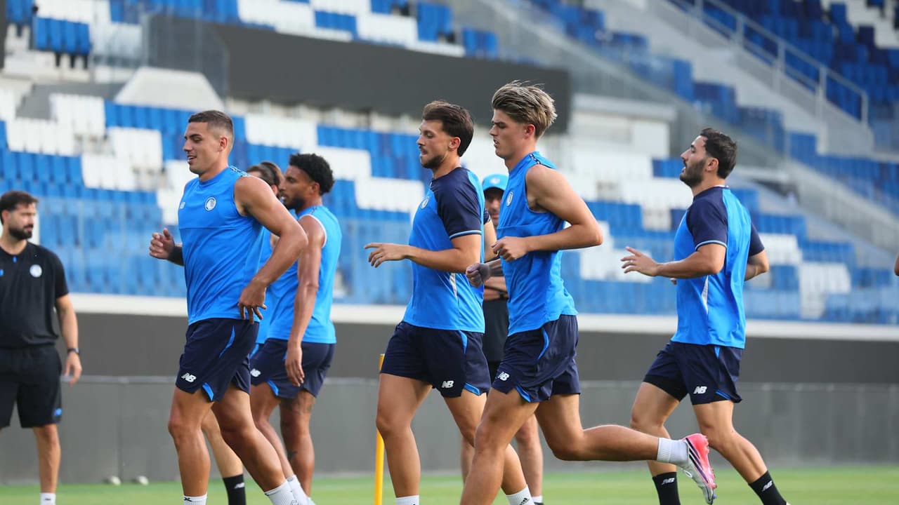 L'allenamento alla New Balance Arena
