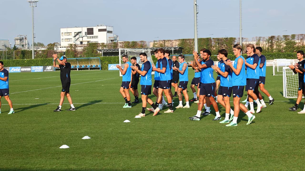 La seduta a porte aperte dei nerazzurri a Zingonia