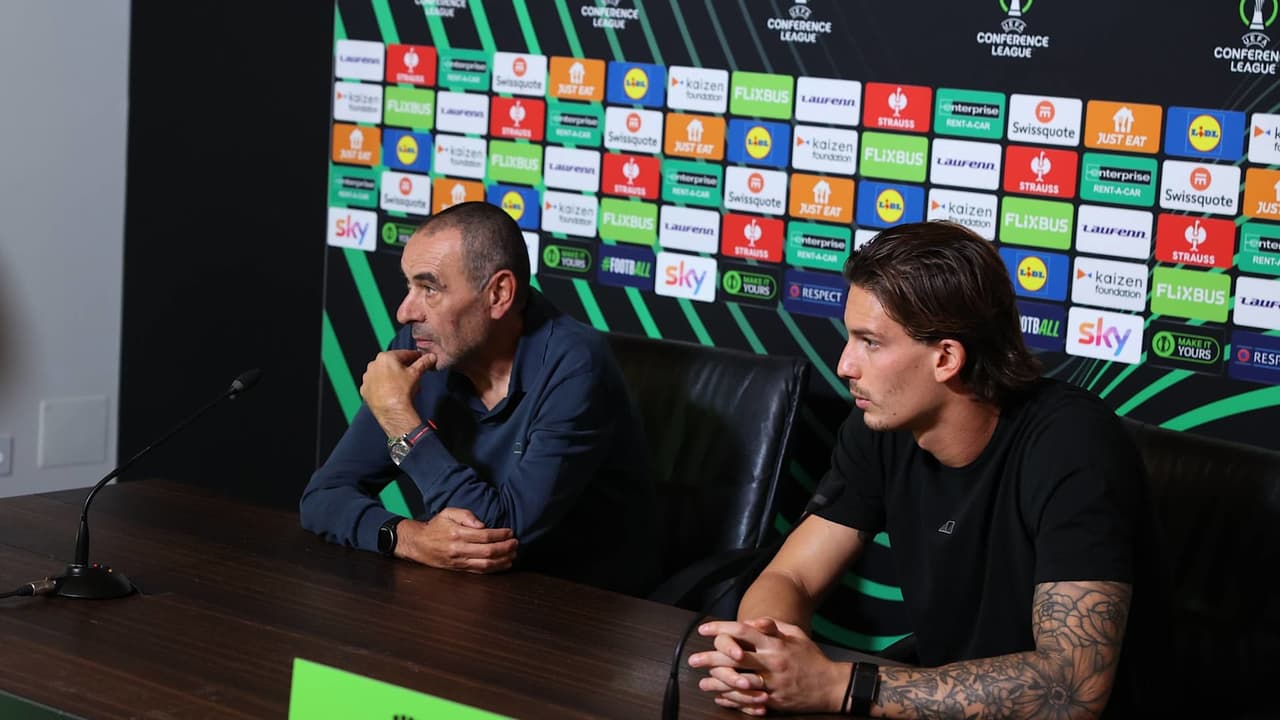 Atalanta-Pafos, la conferenza stampa di Sarri e Carnesecchi | UECL MD1 League Phase