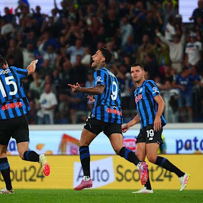 Serie A Enilive 2025-26 giornata 1 Atalanta-Pisa - dopogol scamacca gianluca023