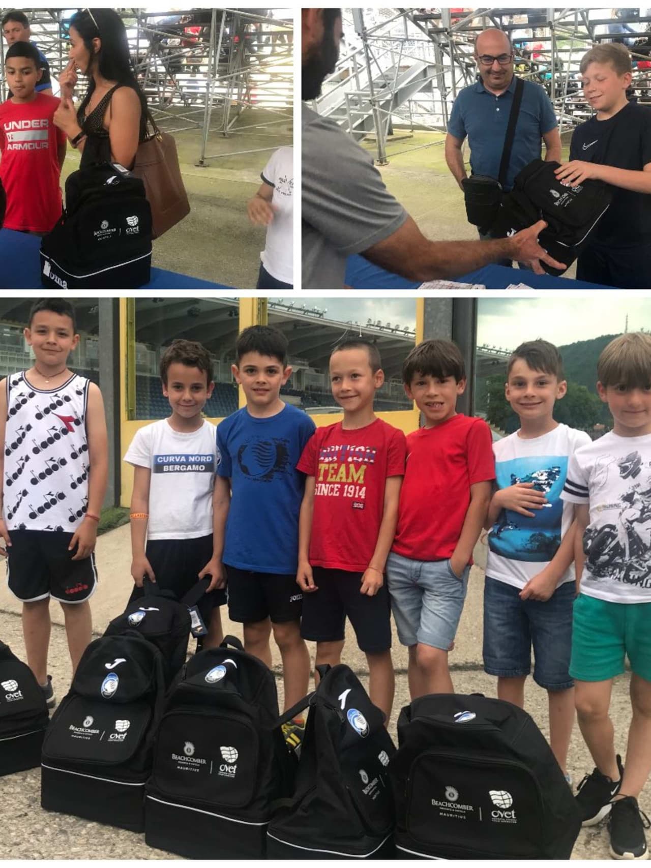 Football camp: consegnati i kit di Zingonia