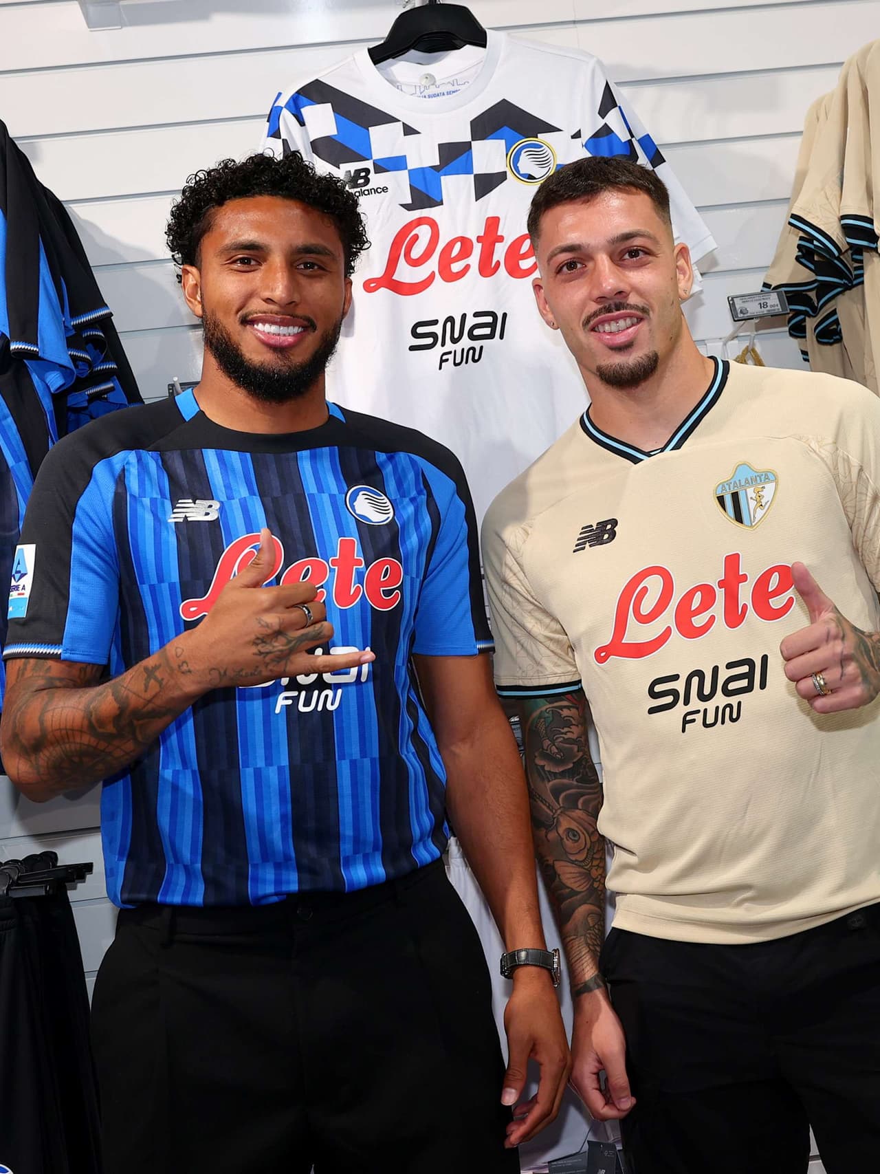 Gaetano ed Éderson, una serata di festa all’Atalanta Store!