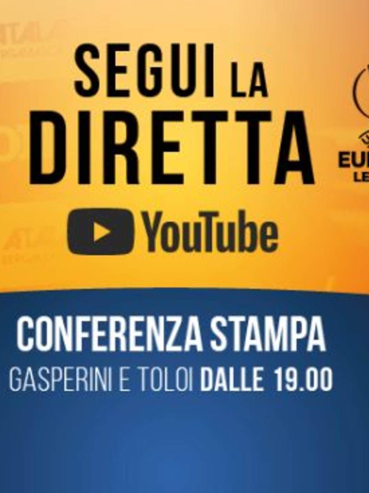 Live la conferenza di Gasperini e Toloi