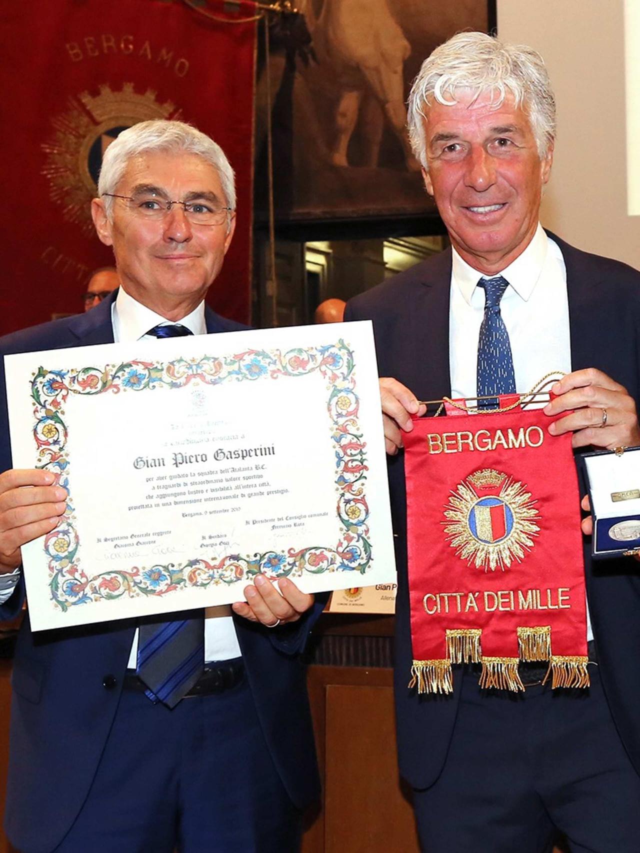 Gasperini cittadino onorario di Bergamo