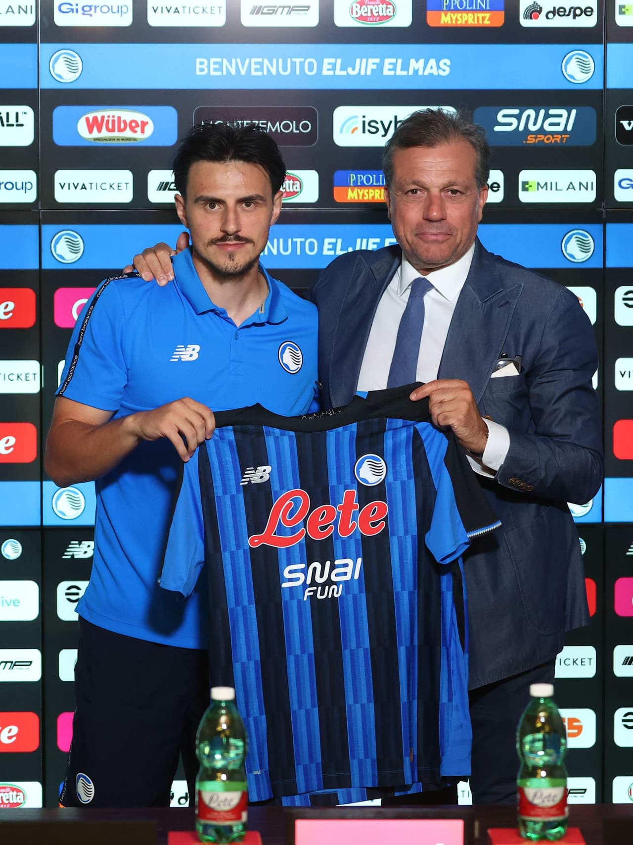 La conferenza stampa di presentazione di Eljif Elmas