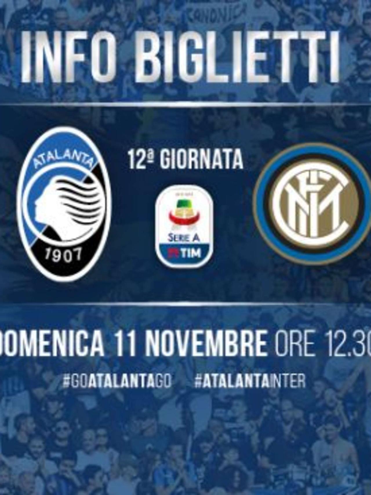 ATALANTA-INTER: 3500 BIGLIETTI VENDUTI