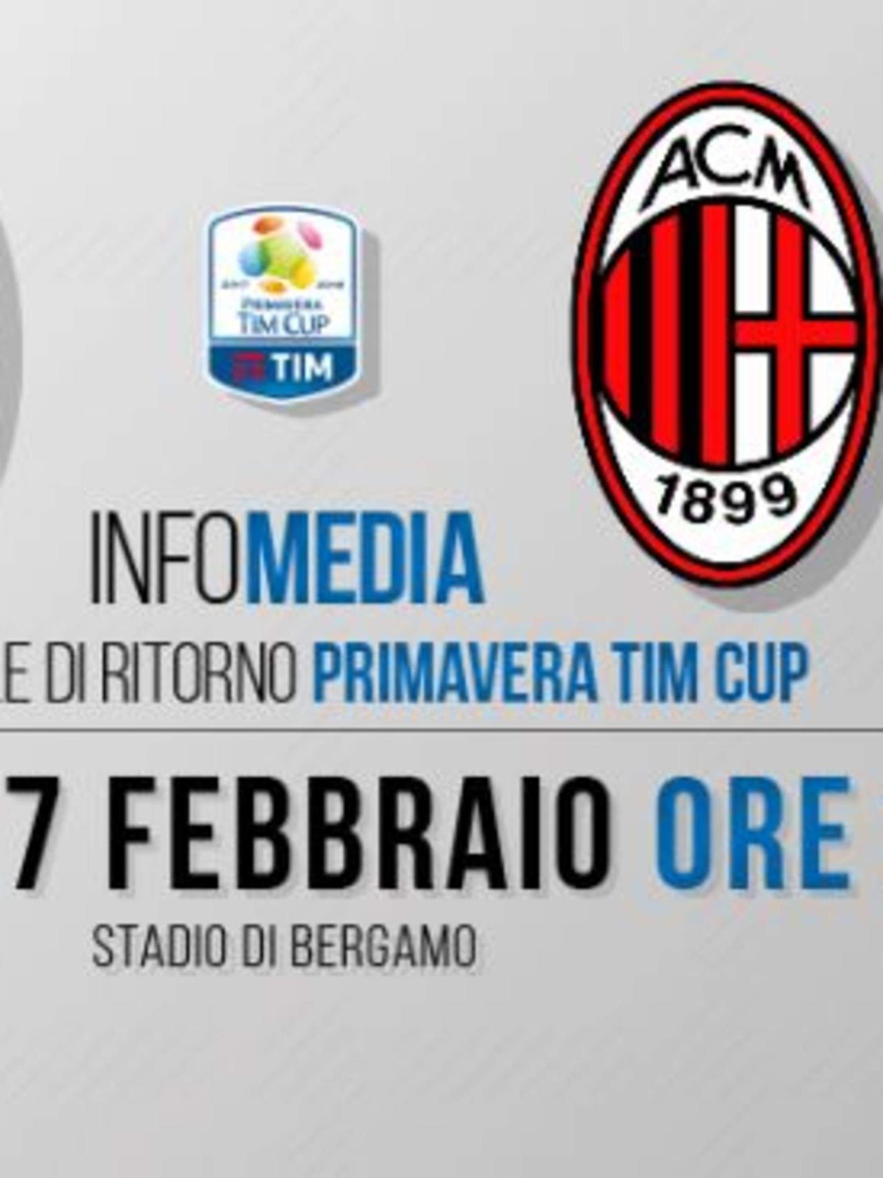 PRIMAVERA TIM CUP, INFO ACCREDITI STAMPA