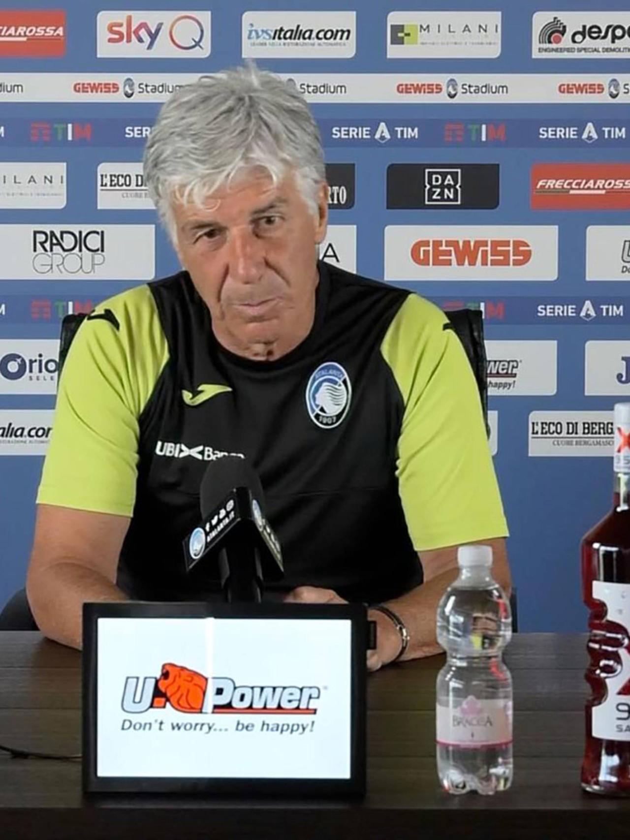 Gasperini on the eve of Atalanta-Sampdoria