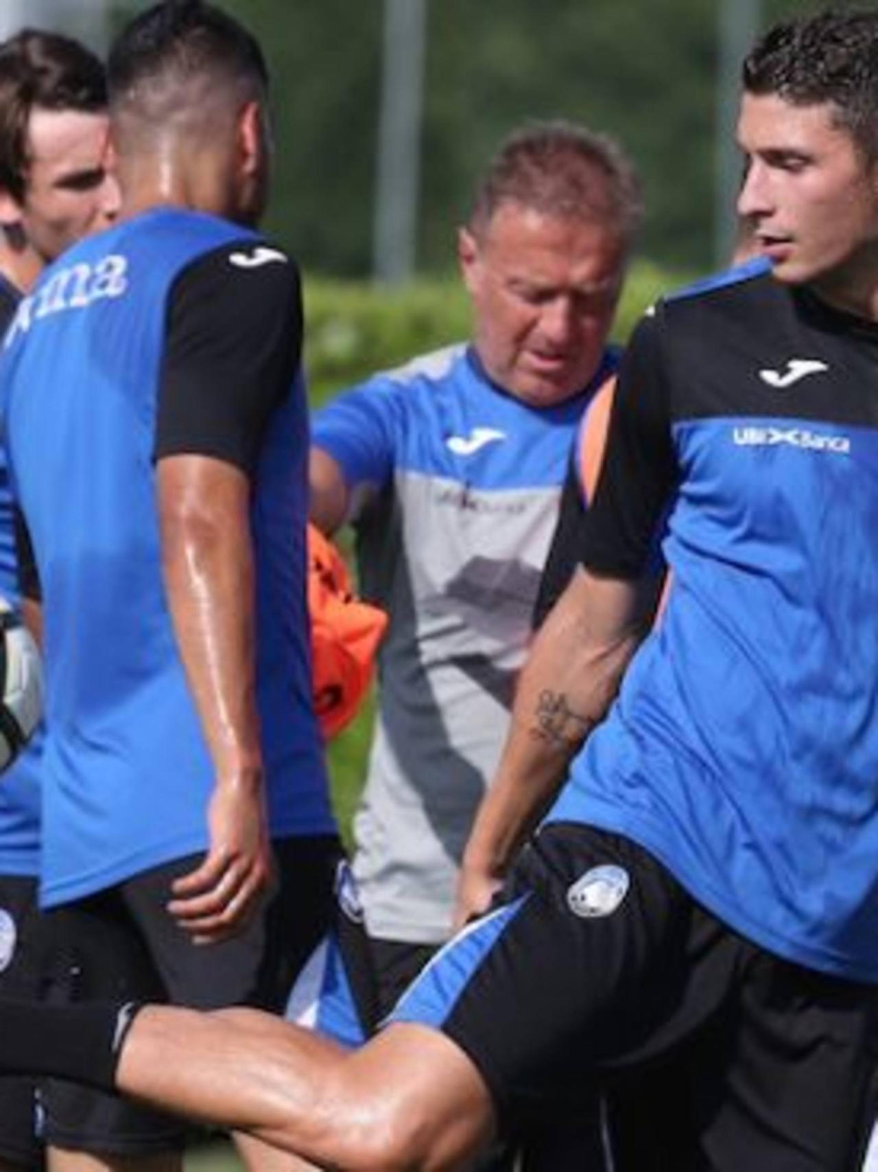 Allenamento verso Atalanta-Milan