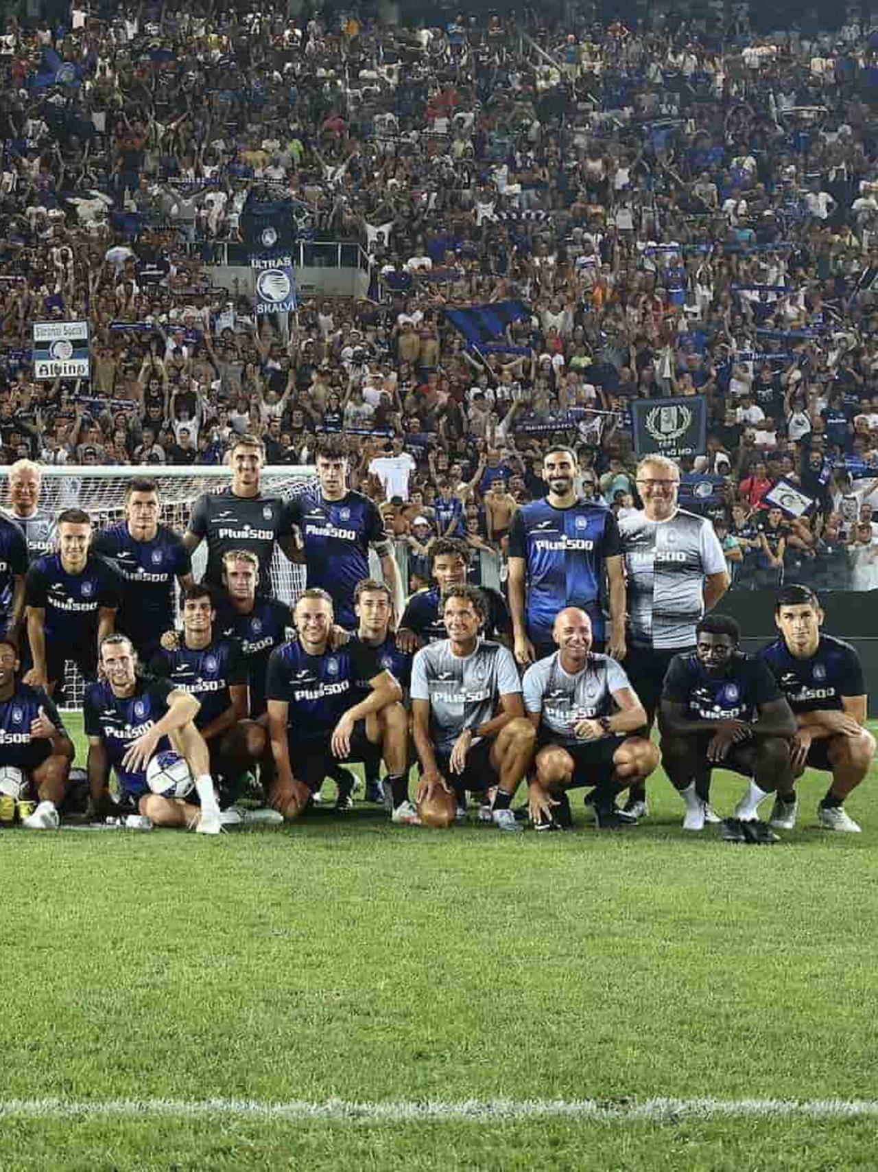 Al Gewiss Stadium il saluto ai tifosi