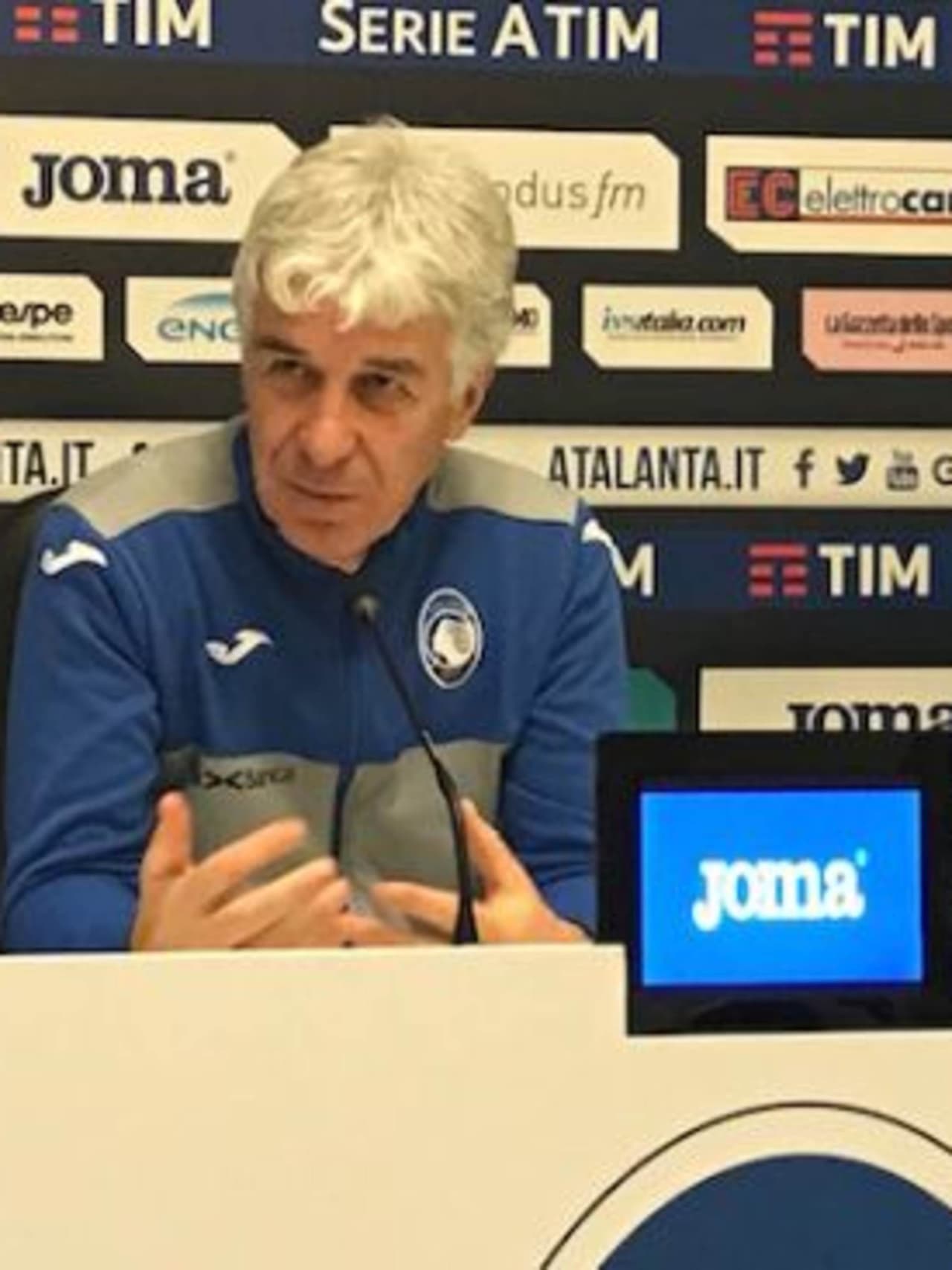 Atalanta-Lazio, Gasperini in conferenza