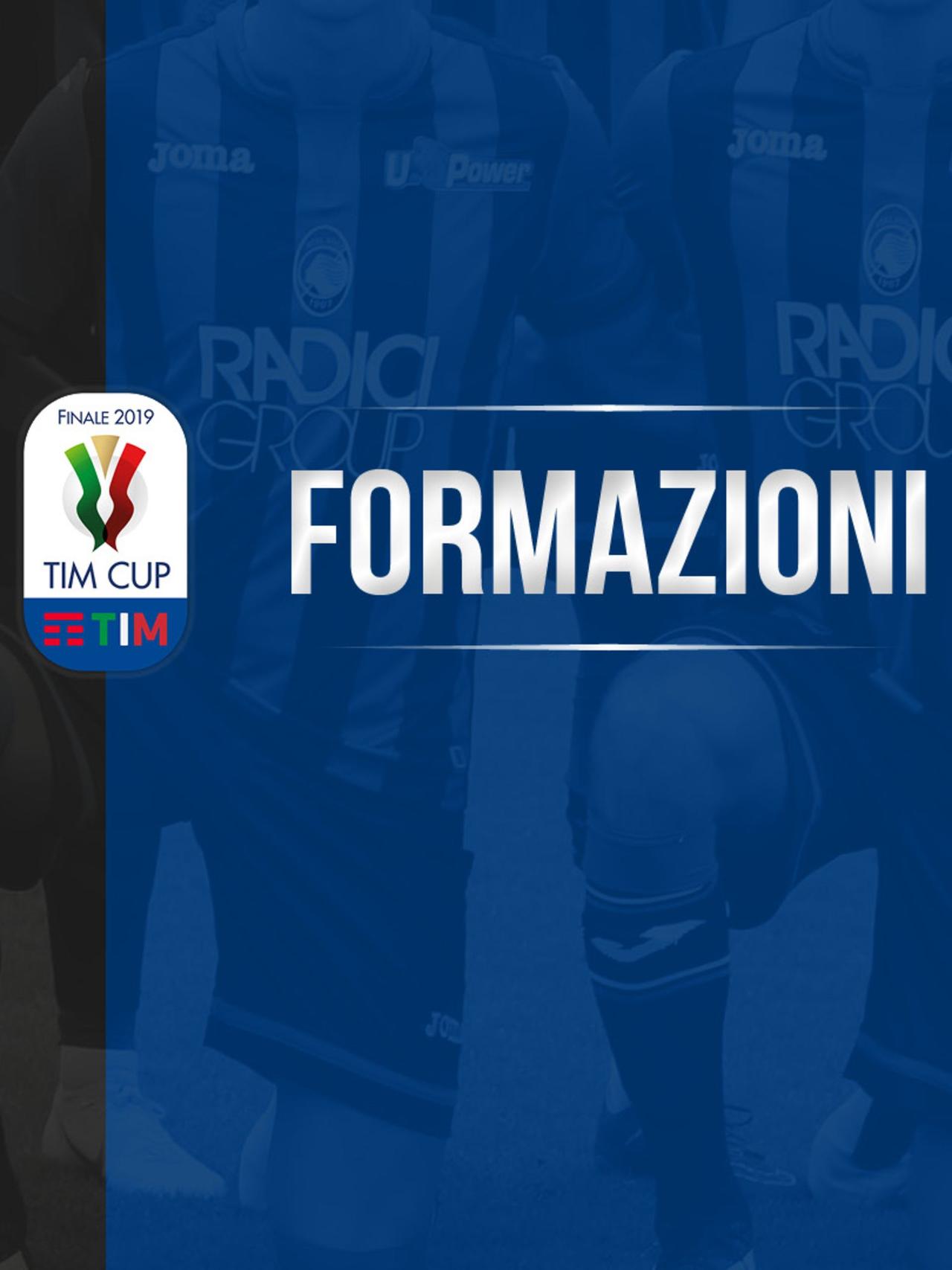 FINALE TIM CUP ATALANTA-LAZIO LE FORMAZIONI