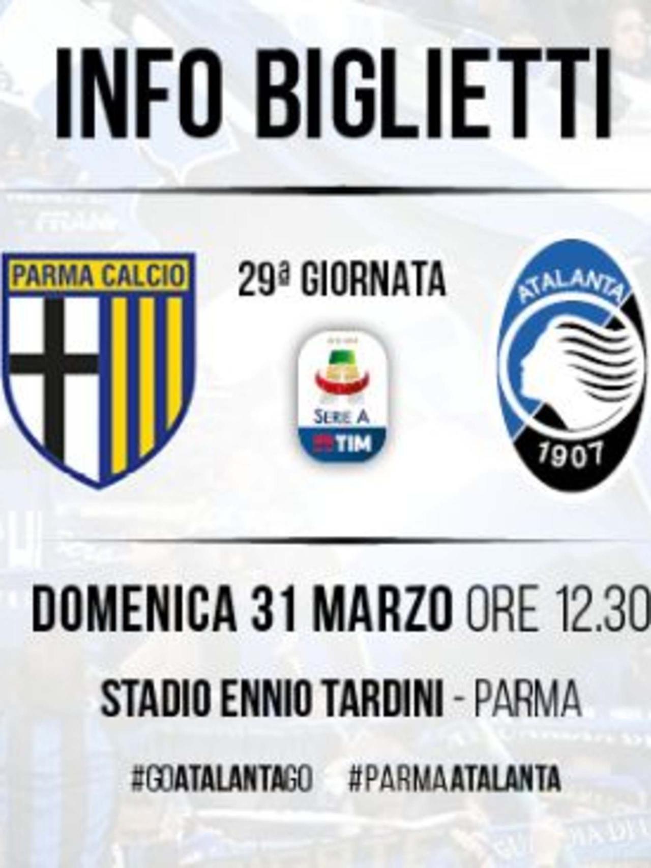 PARMA-ATALANTA: SETTORE OSPITI SOLD OUT