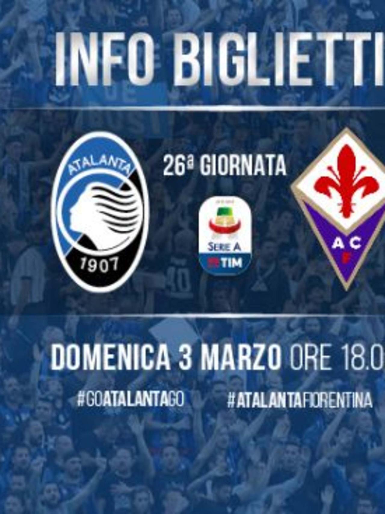 ATALANTA-FIORENTINA: 2.794 TICKET VENDUTI