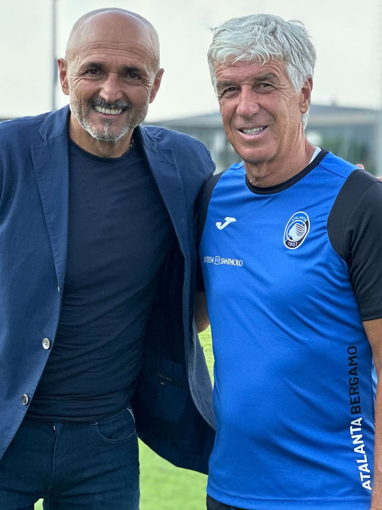 Luciano Spalletti in visita al Centro Bortolotti
