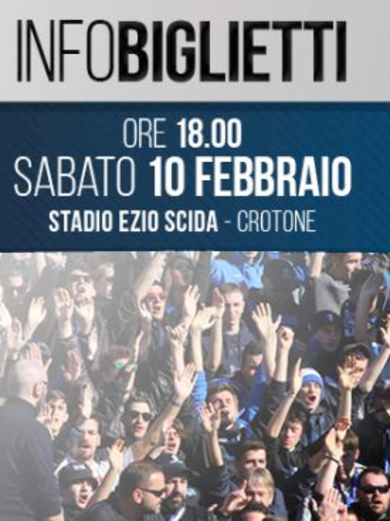 Serie A TIM Crotone-Atalanta: biglietti