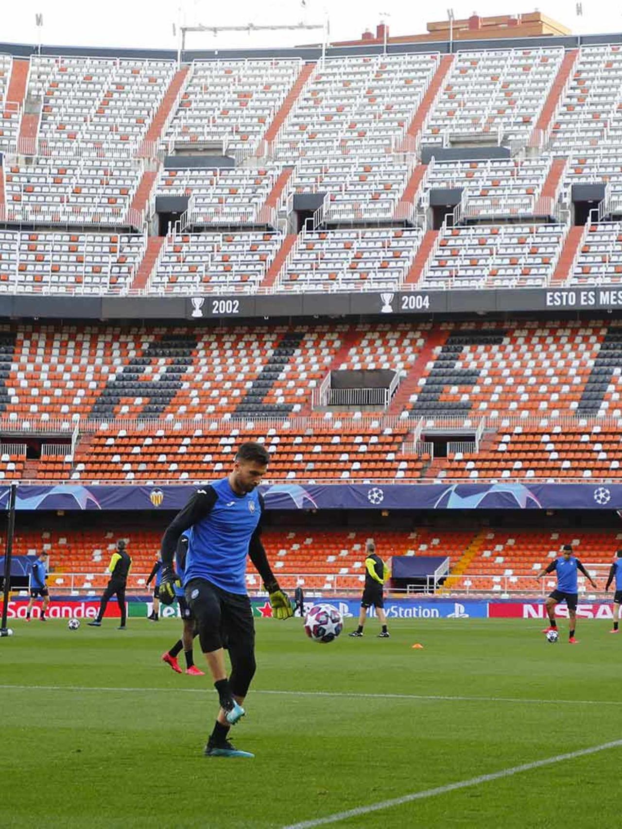Allenamento al “Mestalla”