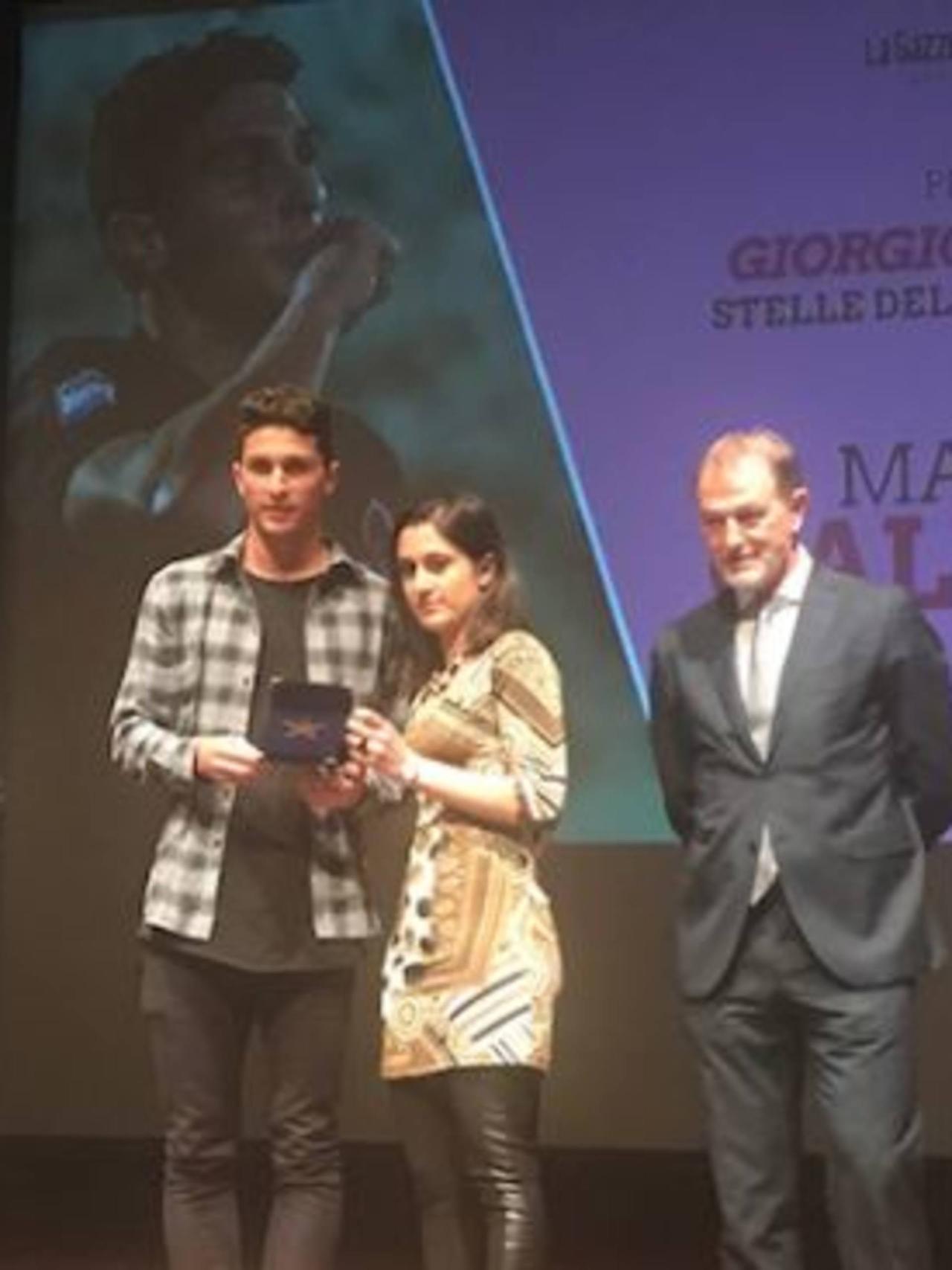 Caldara premiato al Dossena
