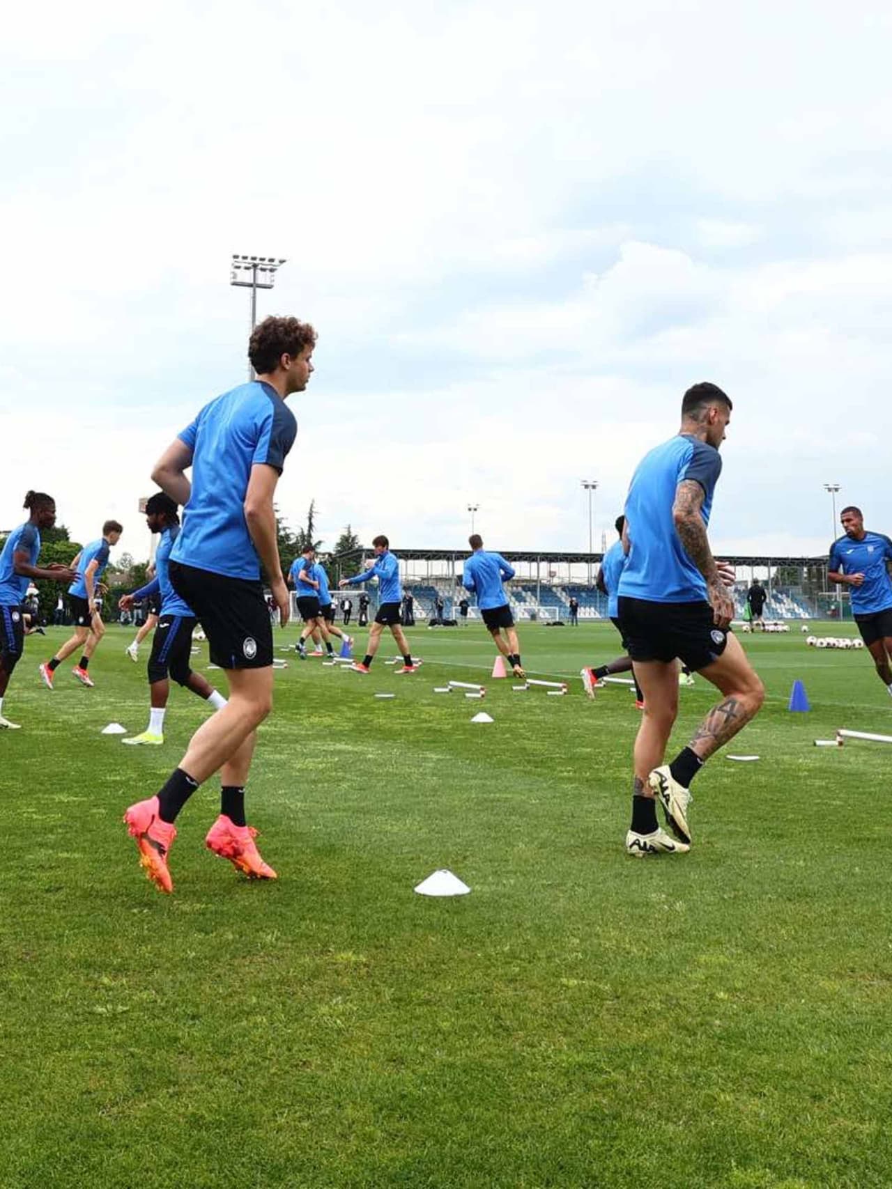 Allenamento alla vigilia di Atalanta-Olympique de Marseille (foto e video)