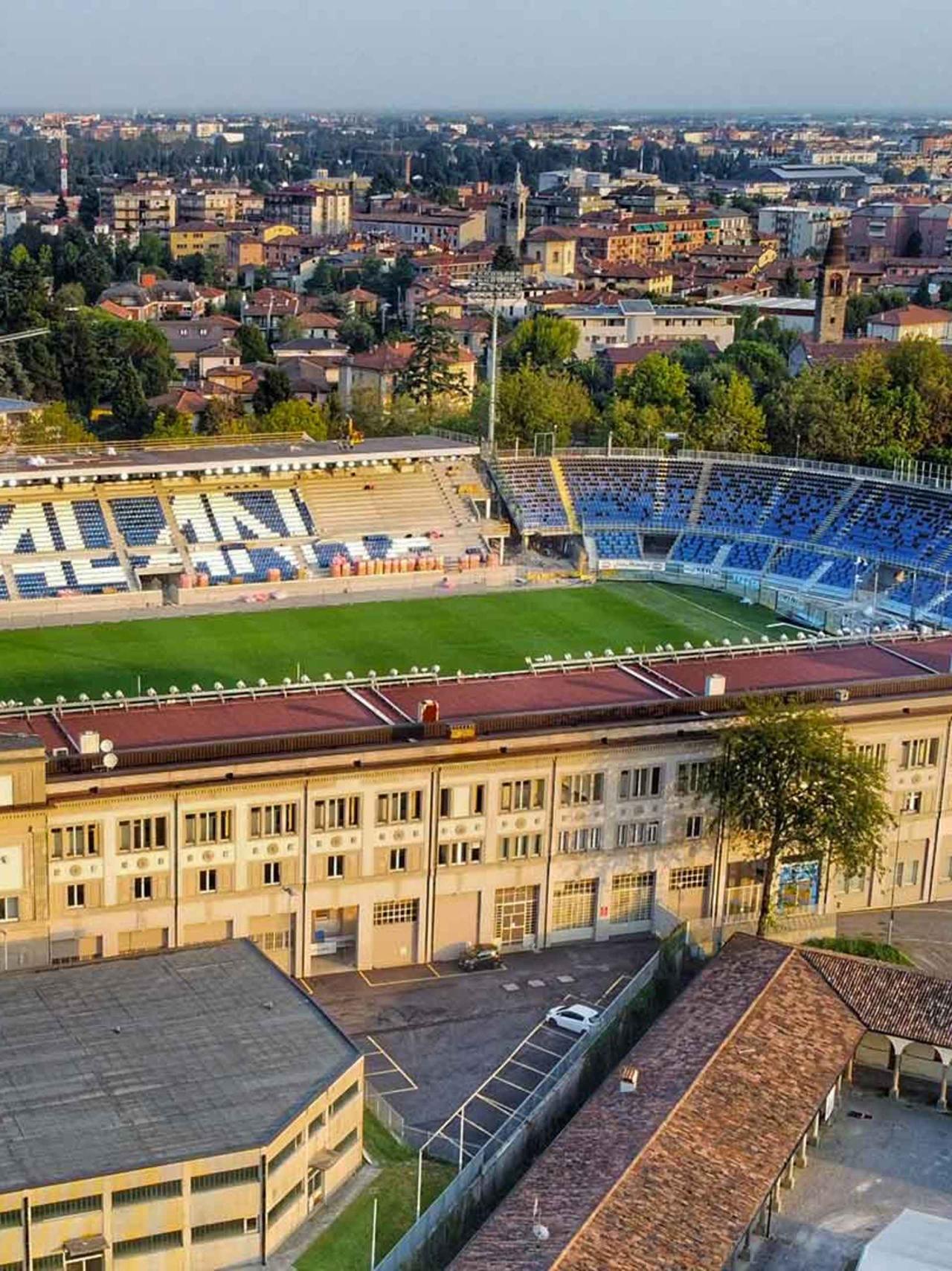 I lavori al Gewiss Stadium