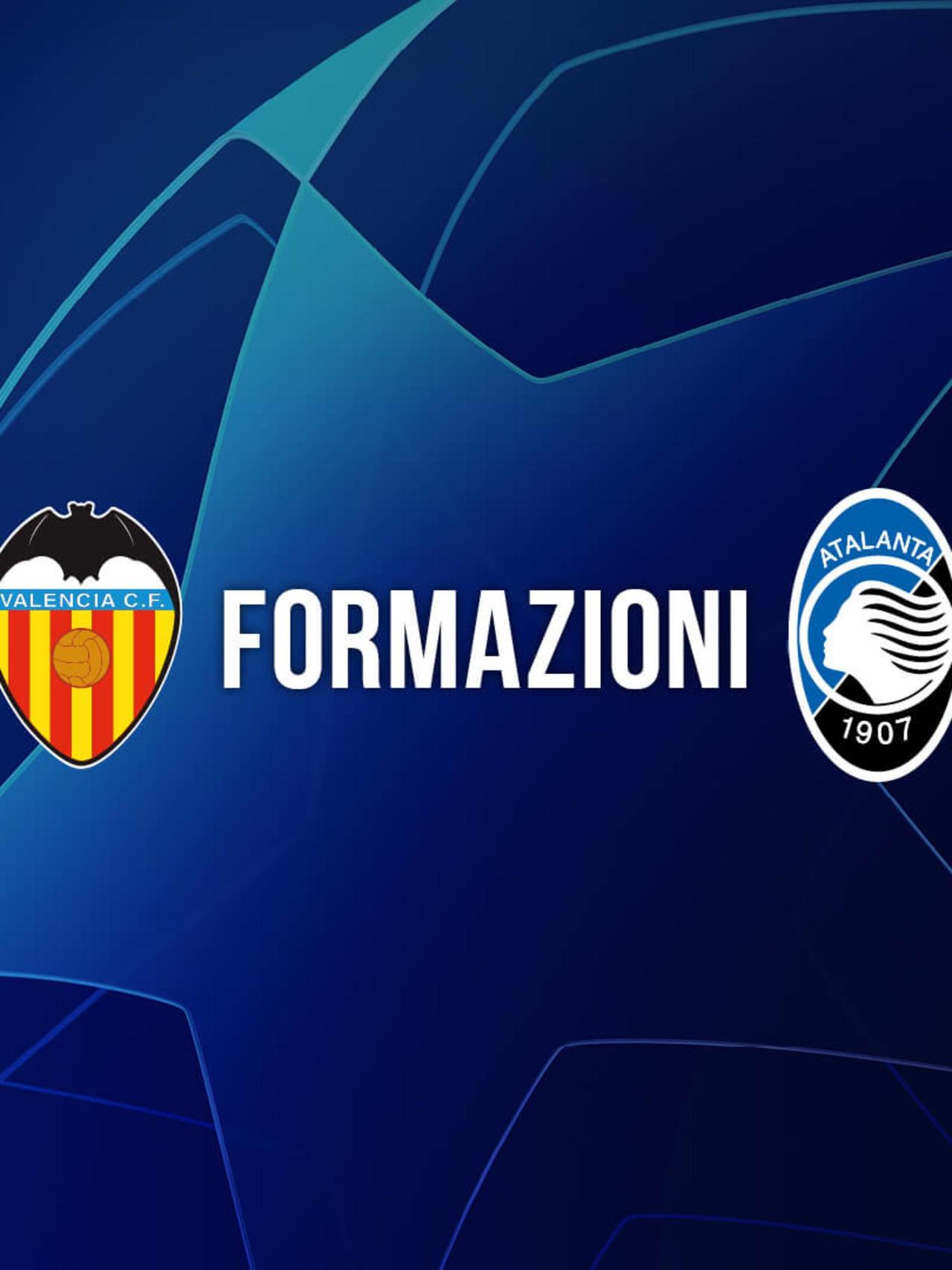 UCL Valencia-Atalanta: le formazioni