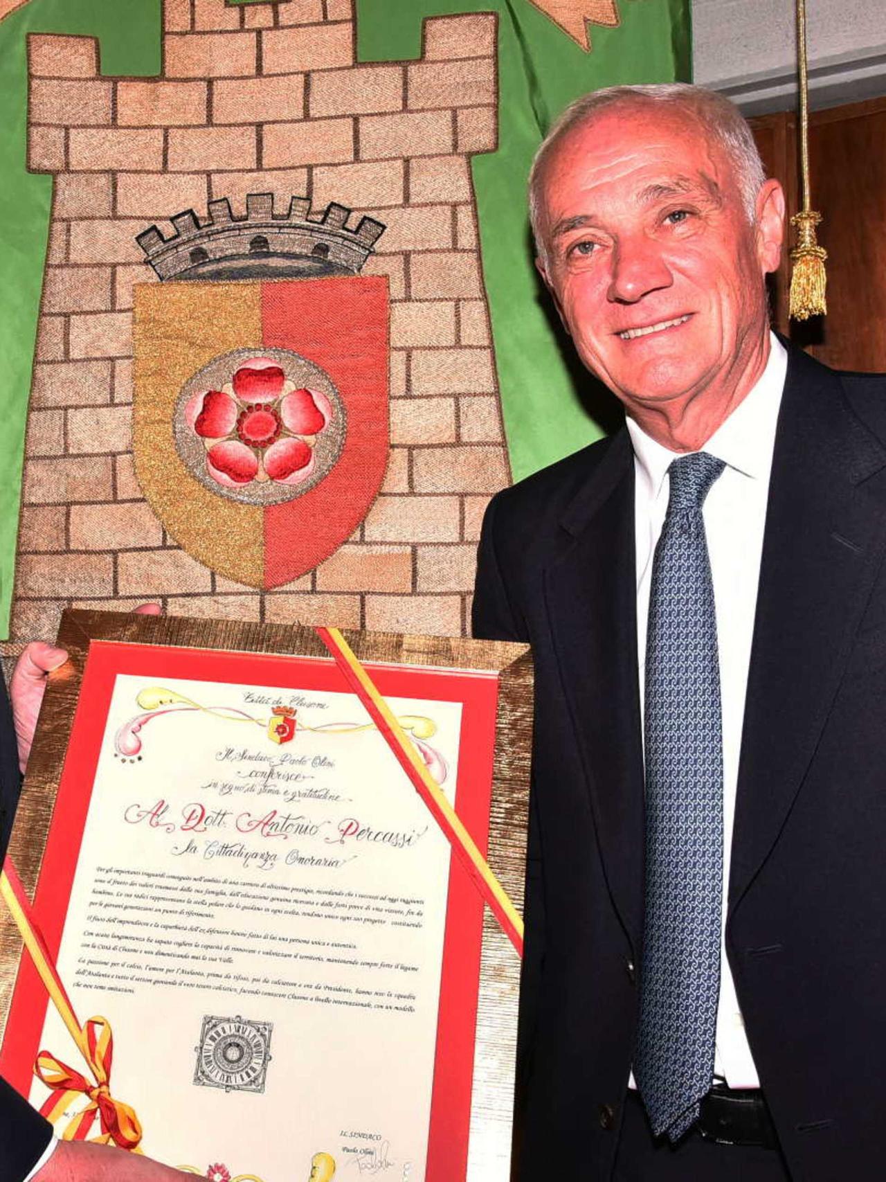Al Pres. Percassi la cittadinanza onoraria