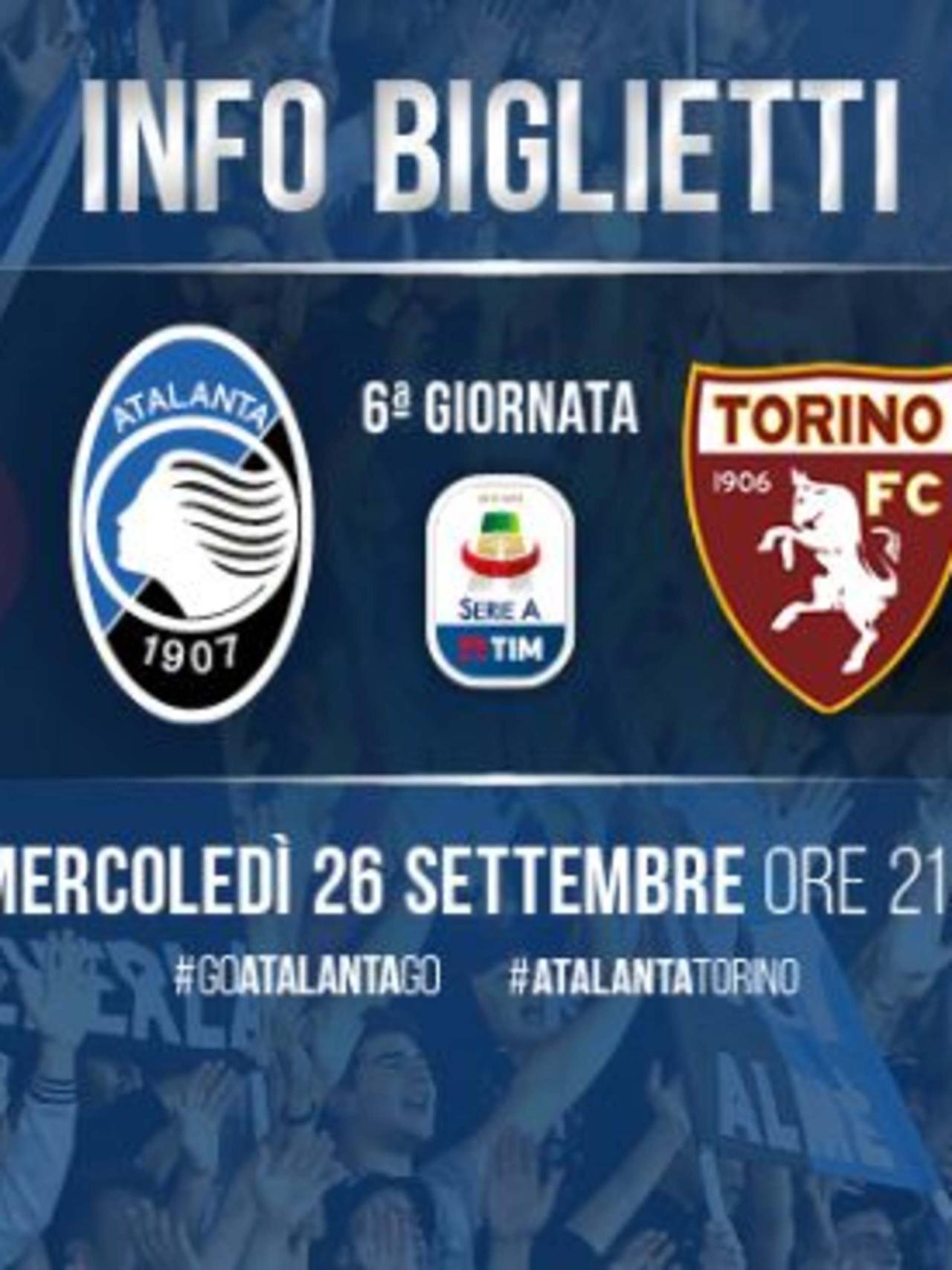 ATALANTA-TORINO: VENDUTI 2.000 BIGLIETTI
