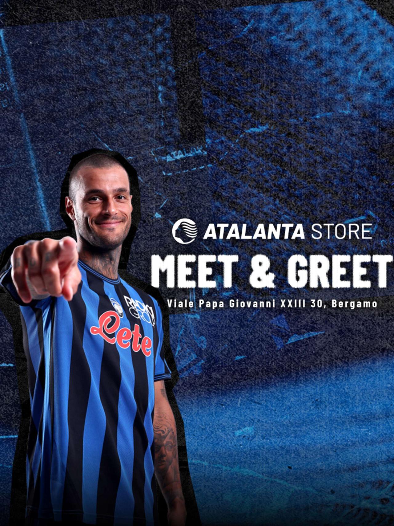 Gianluca Scamacca incontra i tifosi all’Atalanta Store Bergamo!