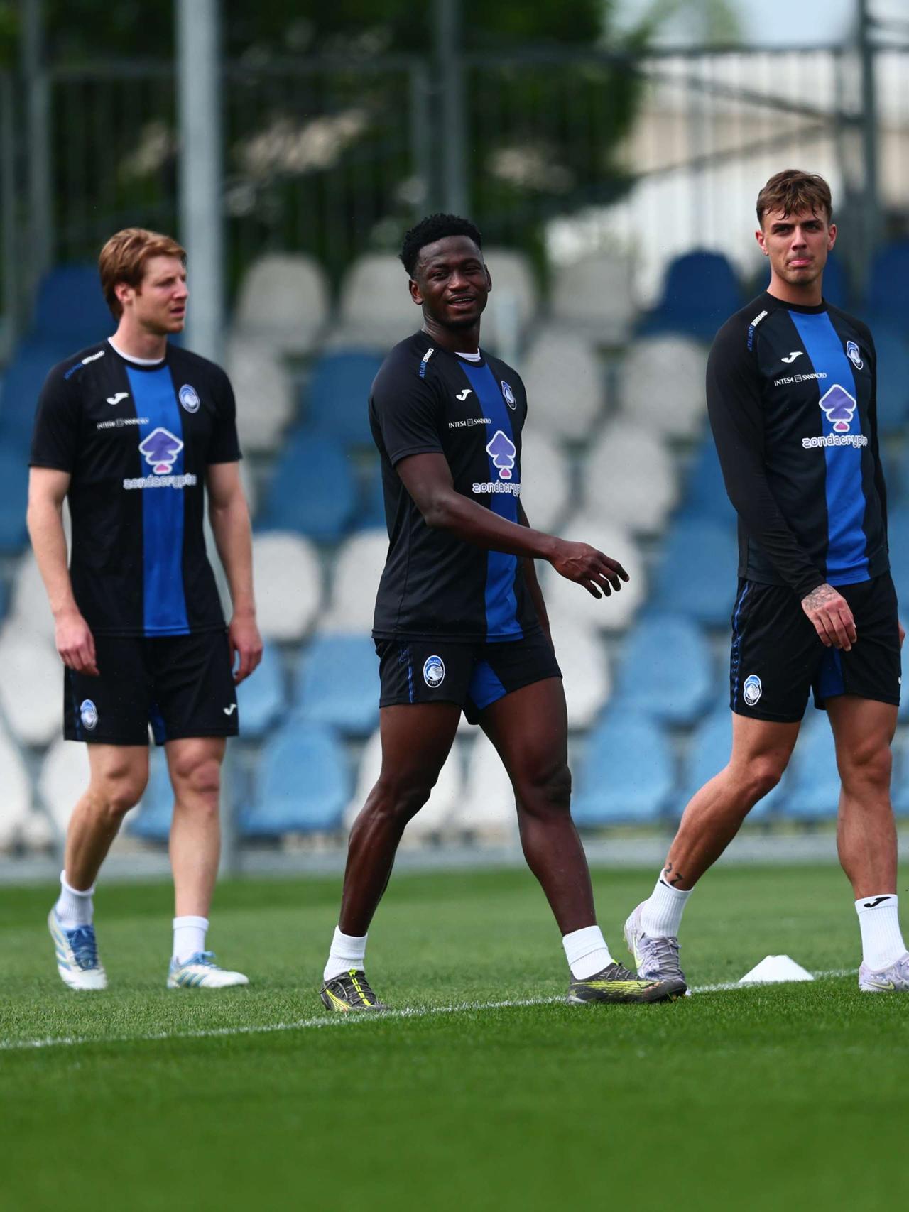 L'allenamento dei nerazzurri al Centro Bortolotti
