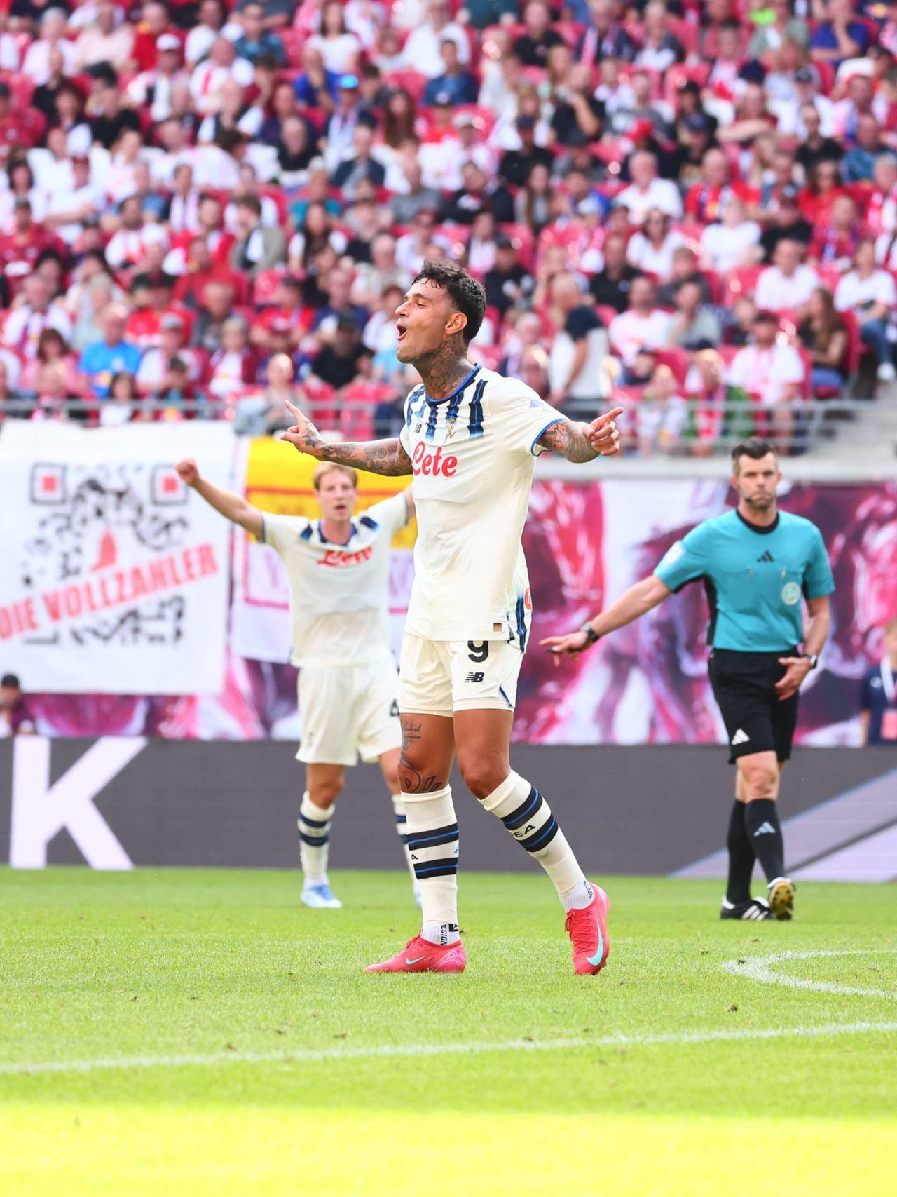 RB Lipsia-Atalanta 1-2, Gianluca Scamacca: "Felicissimo di essere tornato"