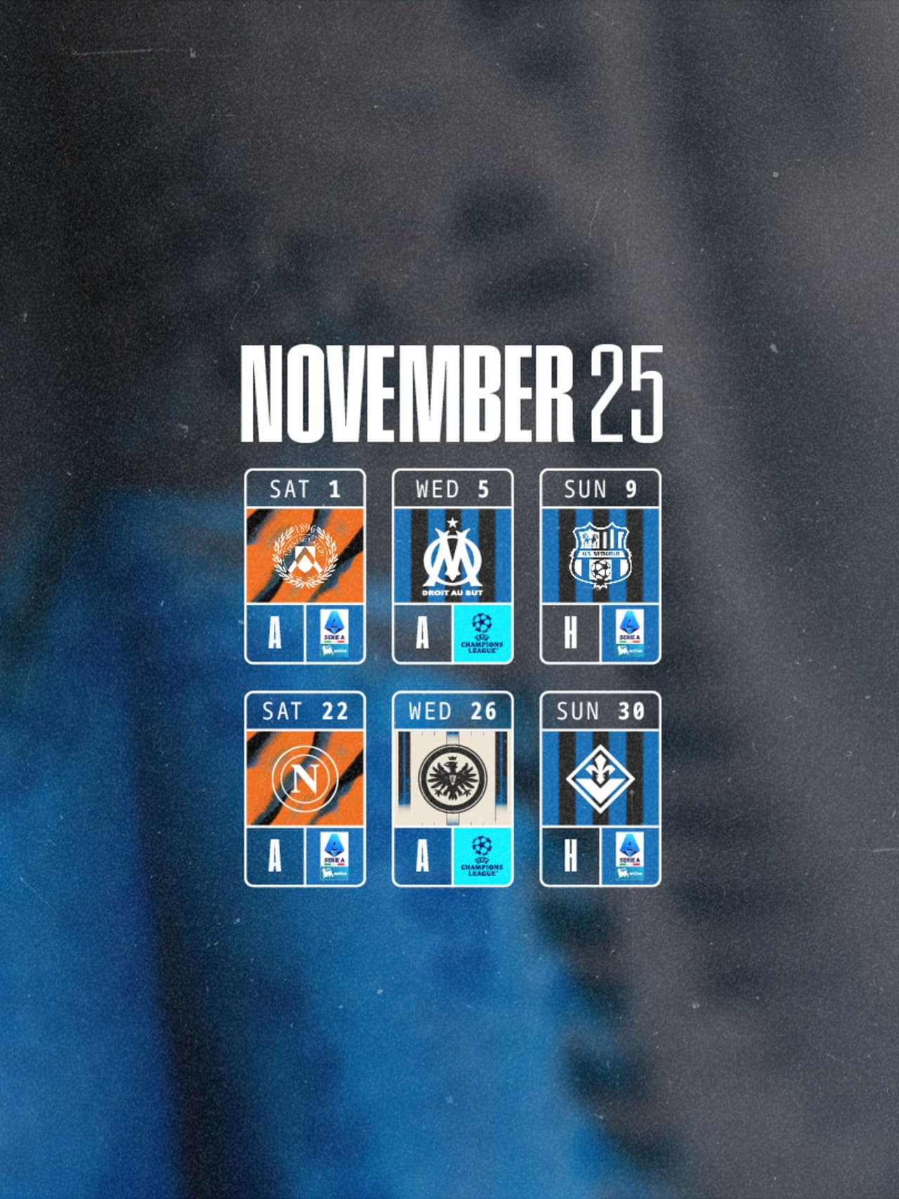 Gli impegni del mese, novembre