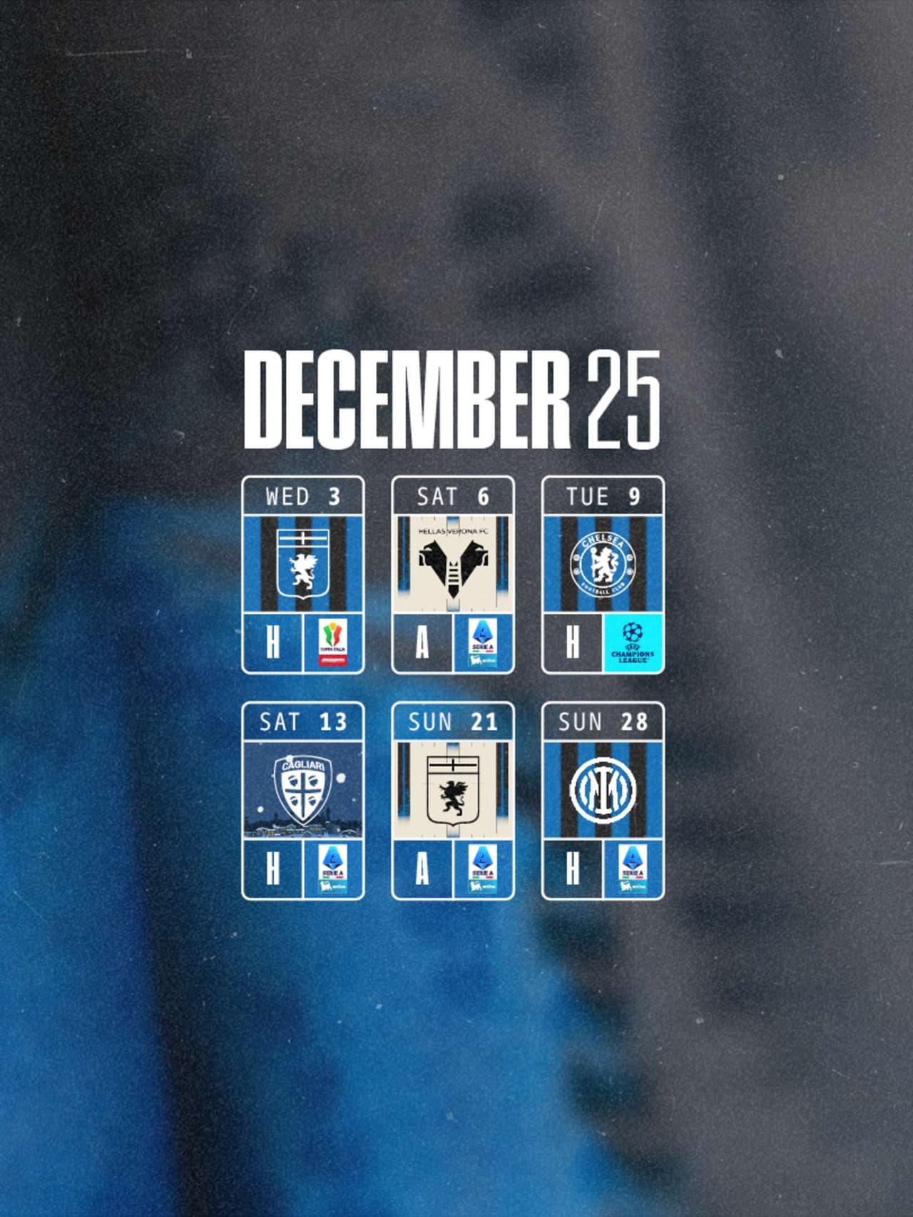 Gli impegni del mese, dicembre