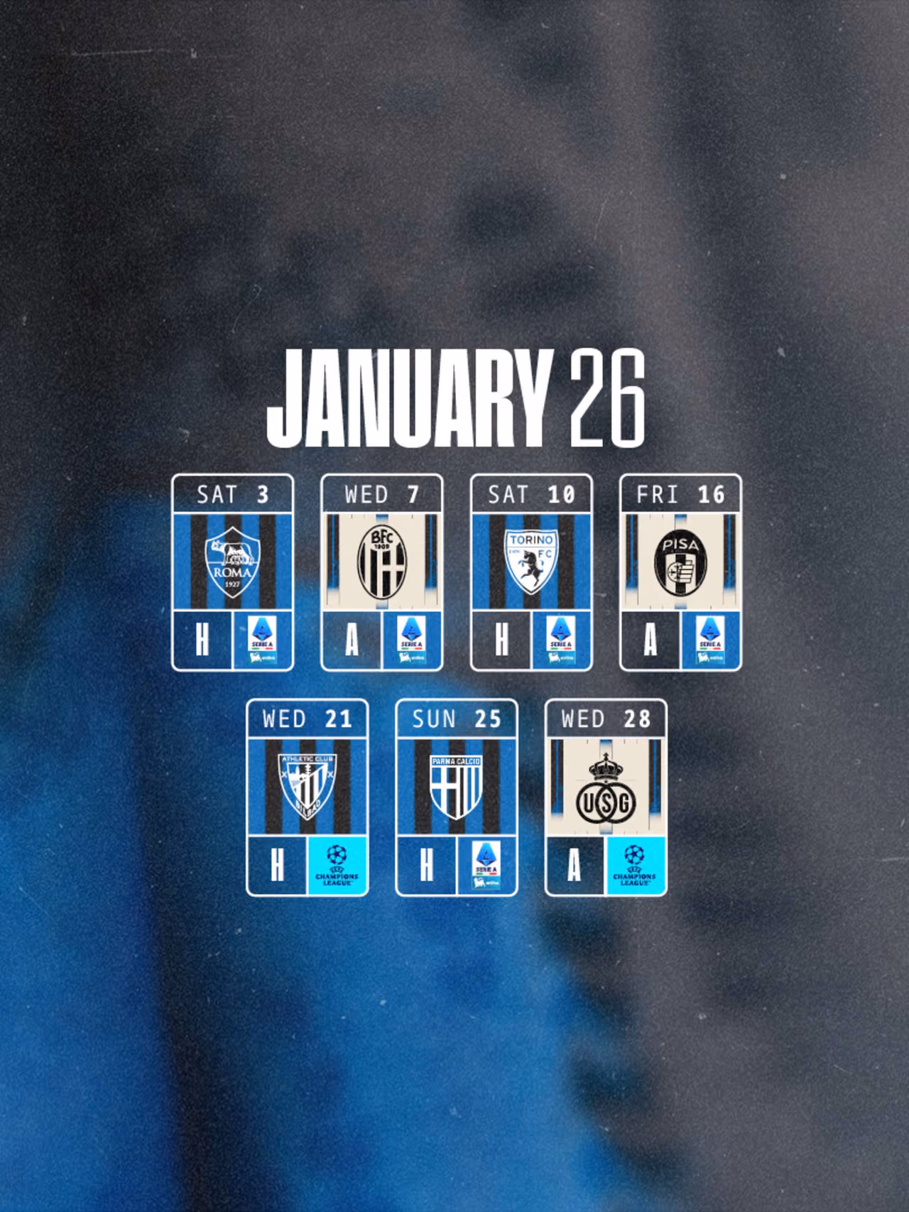 Gli impegni del mese, gennaio