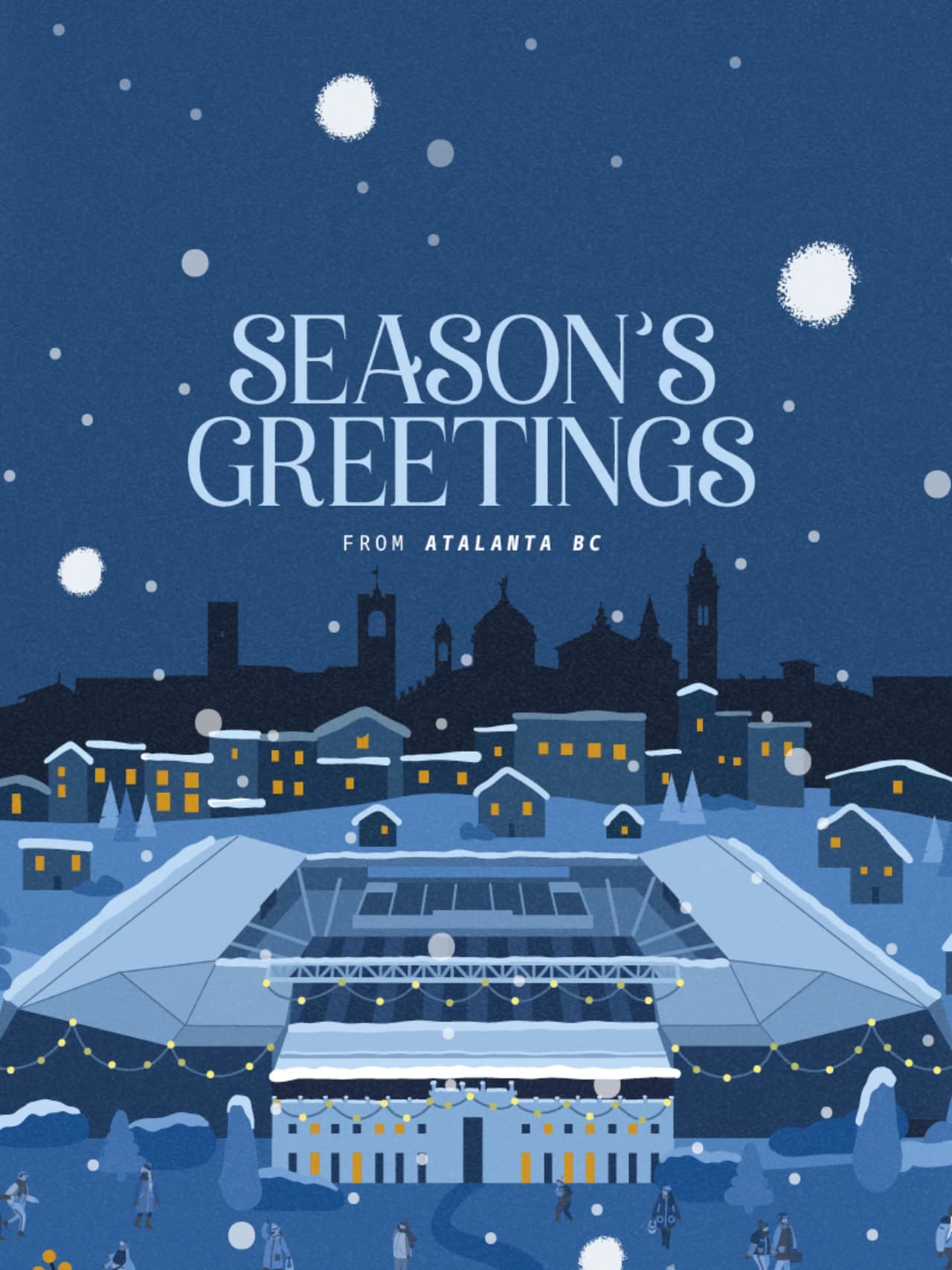 Auguri di Buone Feste dai giocatori e l'allenatore Raffaele Palladino