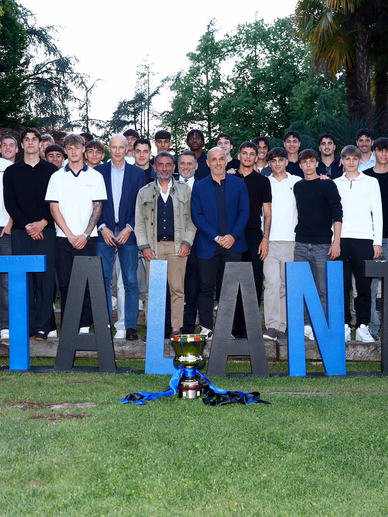 La festa per la conquista della Coppa Italia Primavera