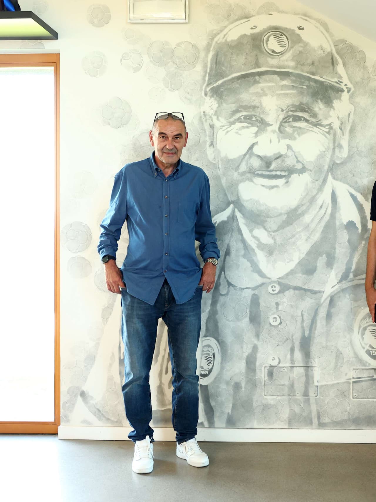 Il primo giorno di Maurizio Sarri all'Atalanta