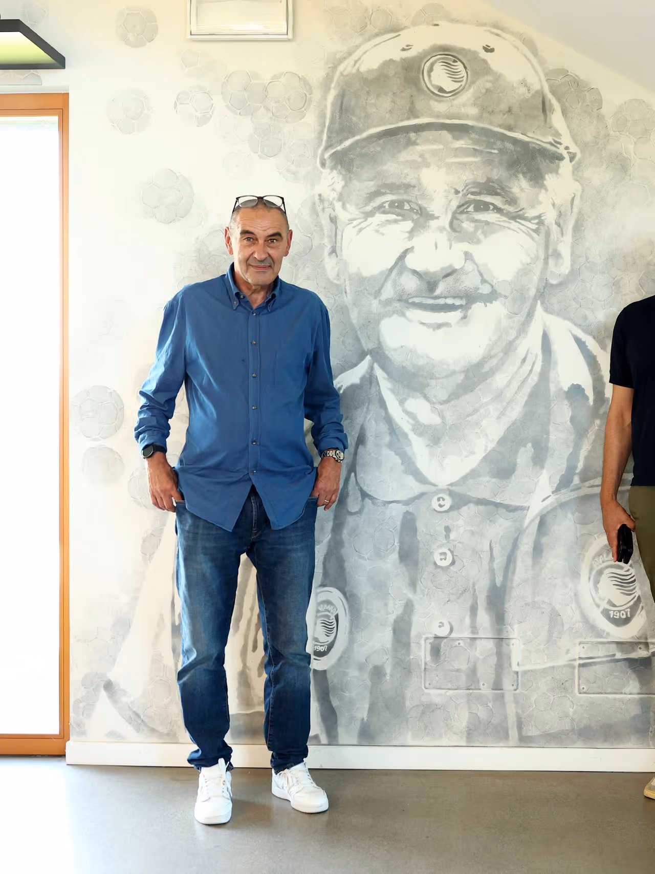 Il primo giorno di Maurizio Sarri all'Atalanta