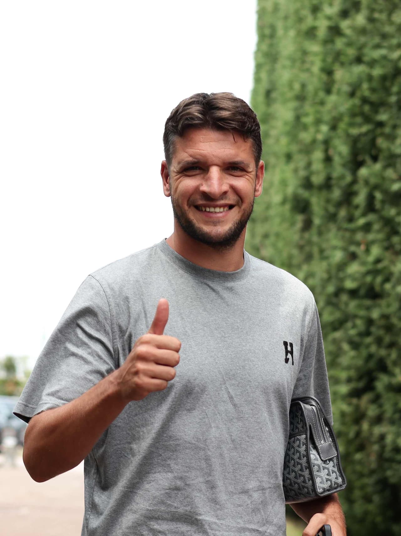L'arrivo dei nerazzurri a Zingonia