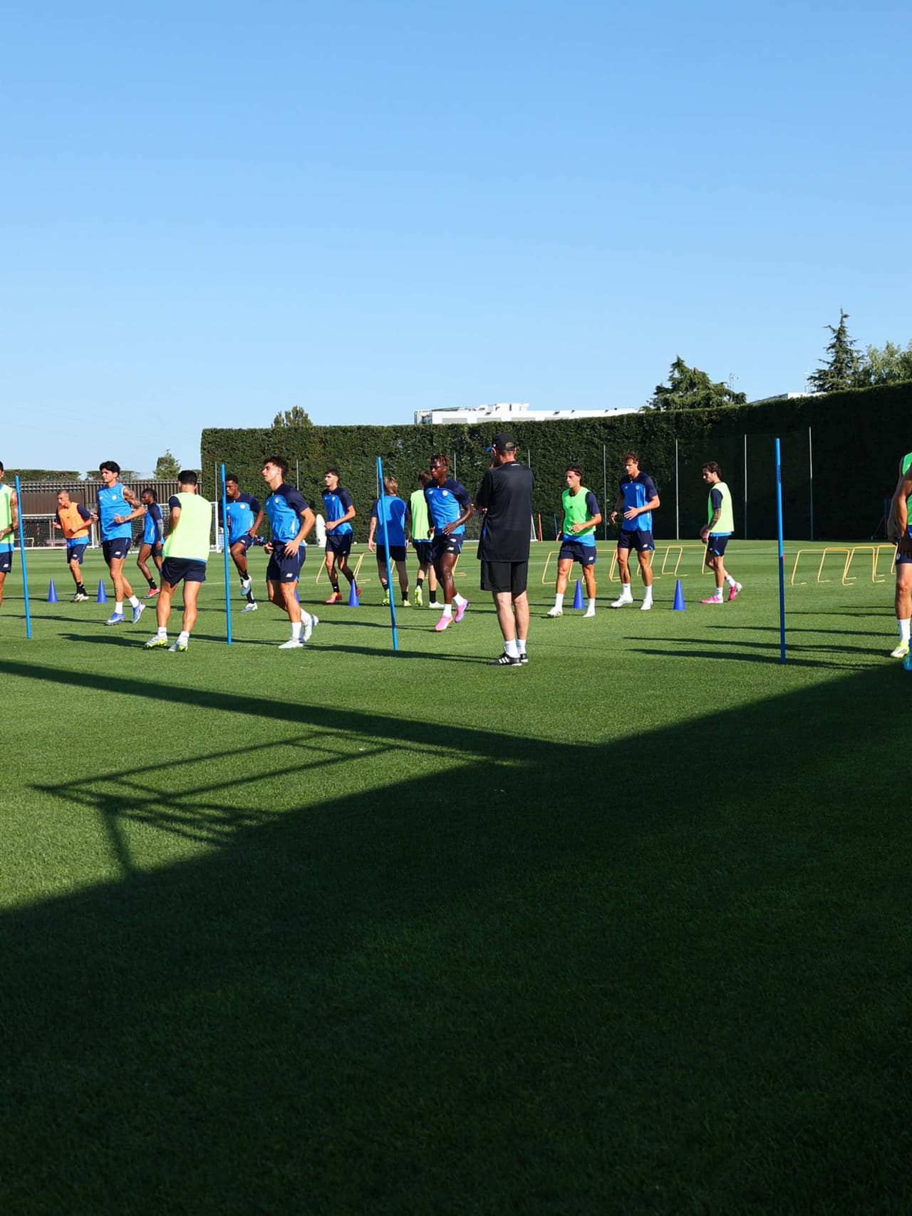 Il primo allenamento della stagione al Centro Bortolotti
