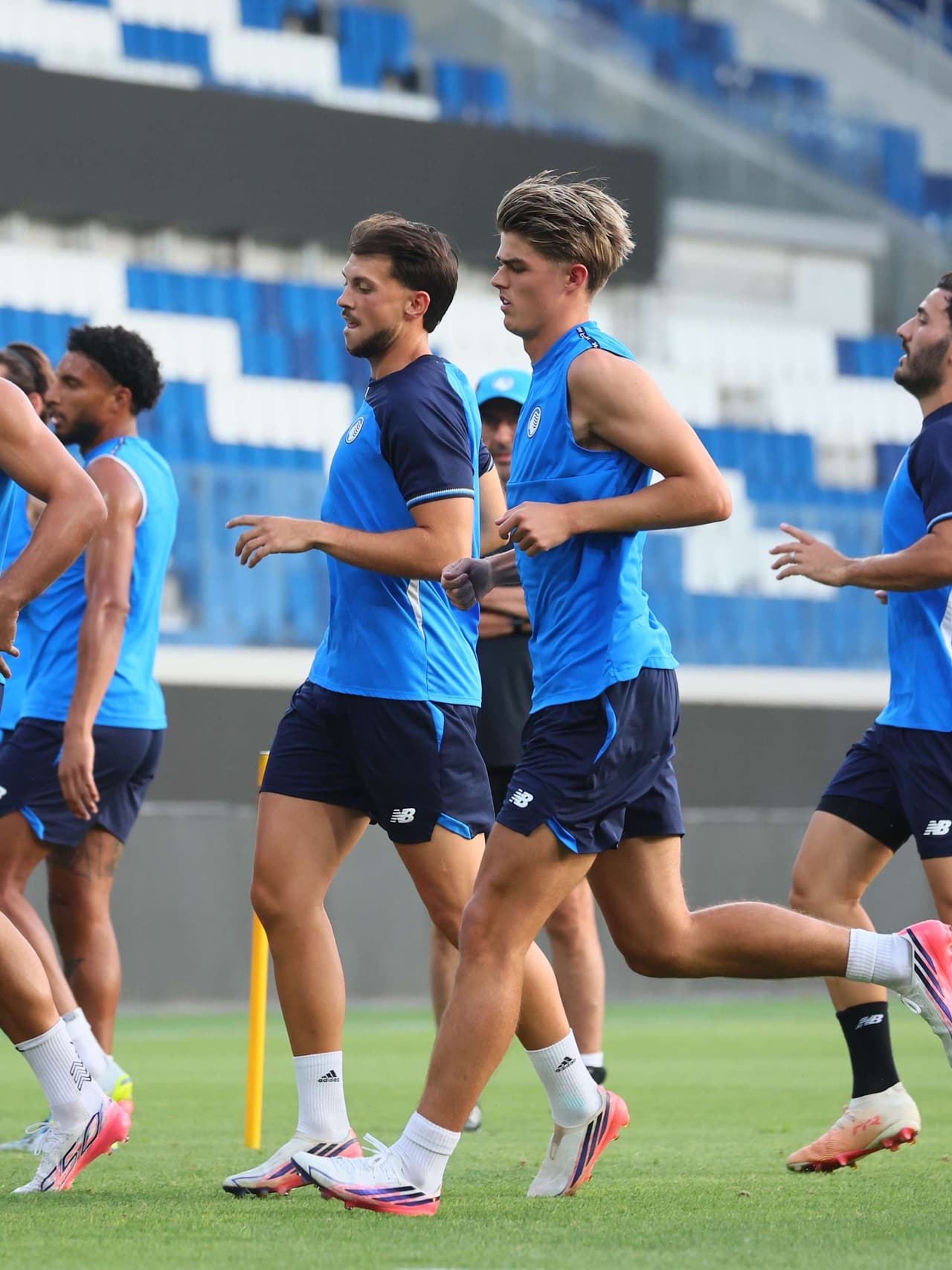L'allenamento alla New Balance Arena
