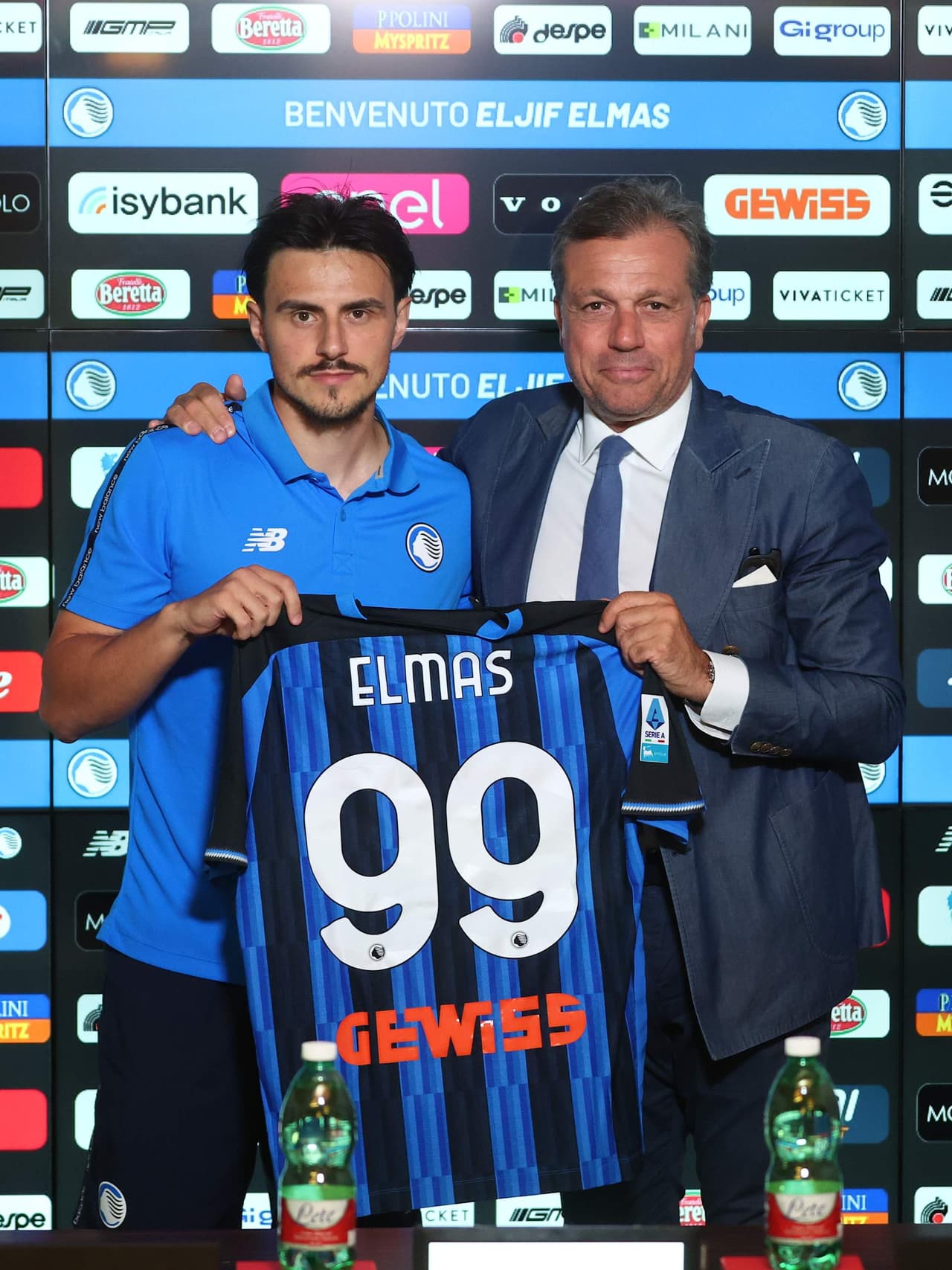 La presentazione ufficiale di Eljif Elmas
