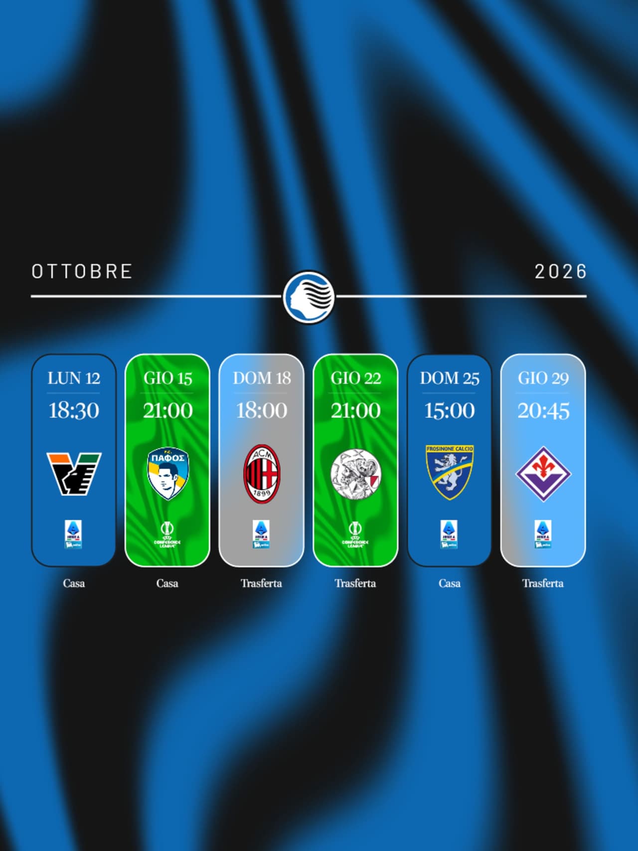 Le date del mese, ottobre