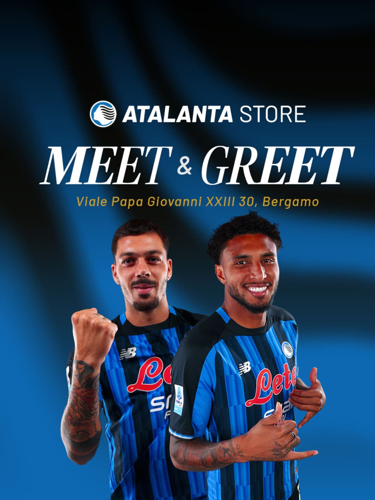 Gianluca Gaetano ed Éderson incontrano i tifosi all’Atalanta Store Bergamo Centro!