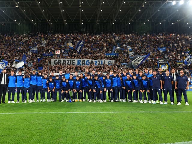 La Primavera festeggia la Supercoppa alla New Balance Arena