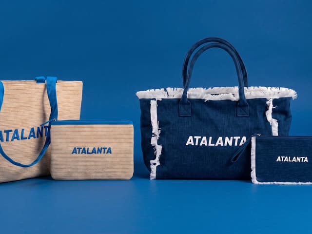 Nuovi accessori Atalanta: tra paglia e denim