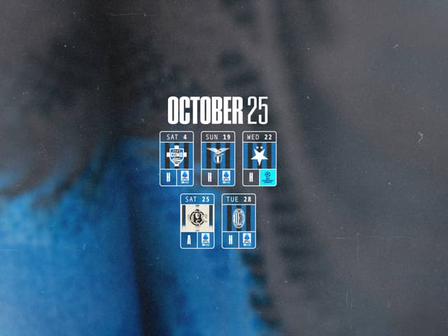 Gli impegni del mese, ottobre